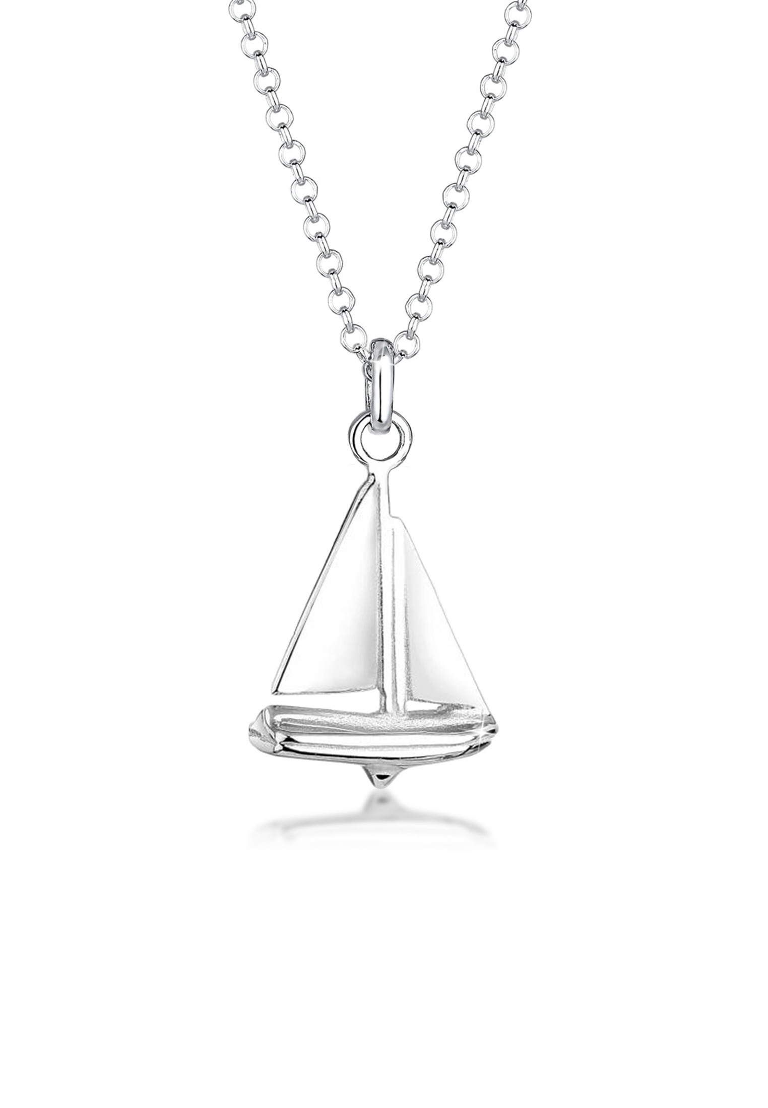 Elli Kette mit Anhänger »Halskette Erbskette Segelboot Anhänger Maritim 925 Silber«