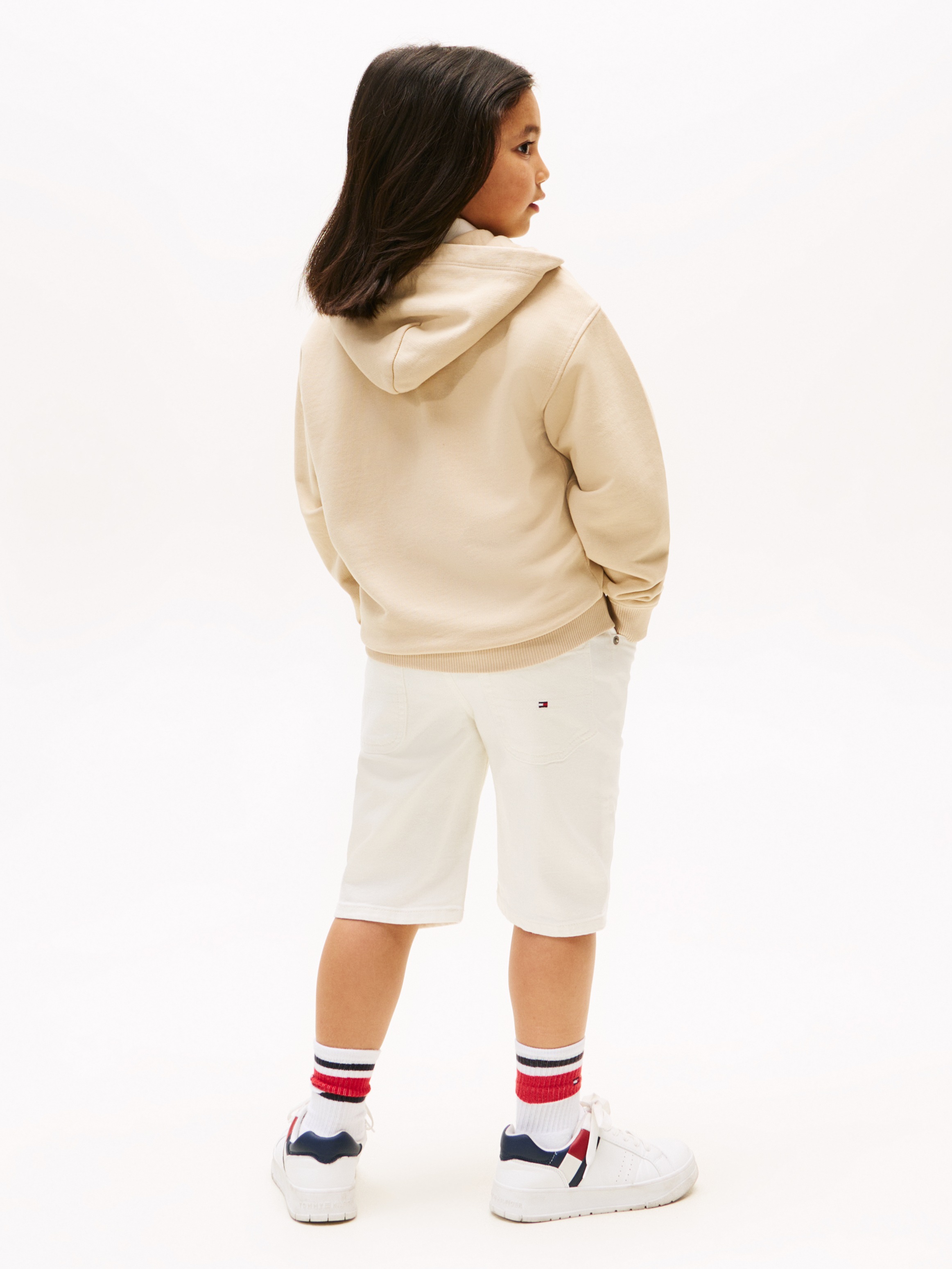 Tommy Hilfiger Kapuzensweatjacke »TONAL FLAG EMB ZIP HOODIE«, für Kinder bis 16 Jahre, mit Kapuze