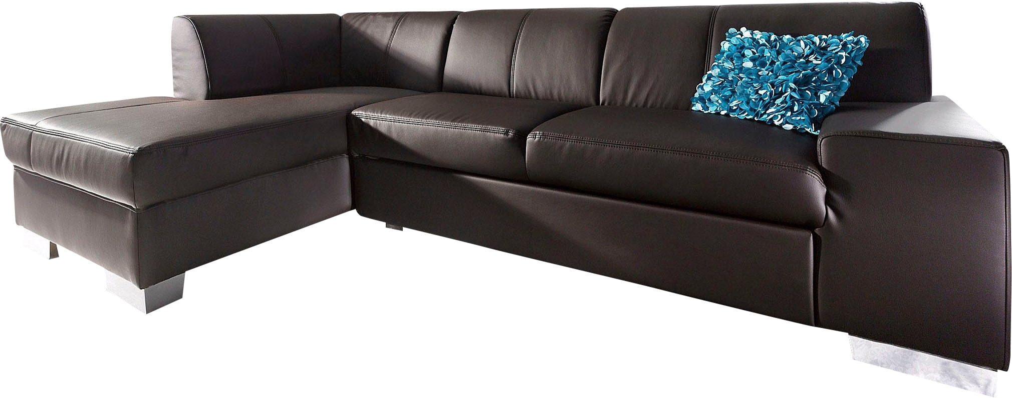 DOMO collection Ecksofa »Star, zeitlose Formensprache, elegante Optik, L-Form«, wahlweise mit Bettfunktion