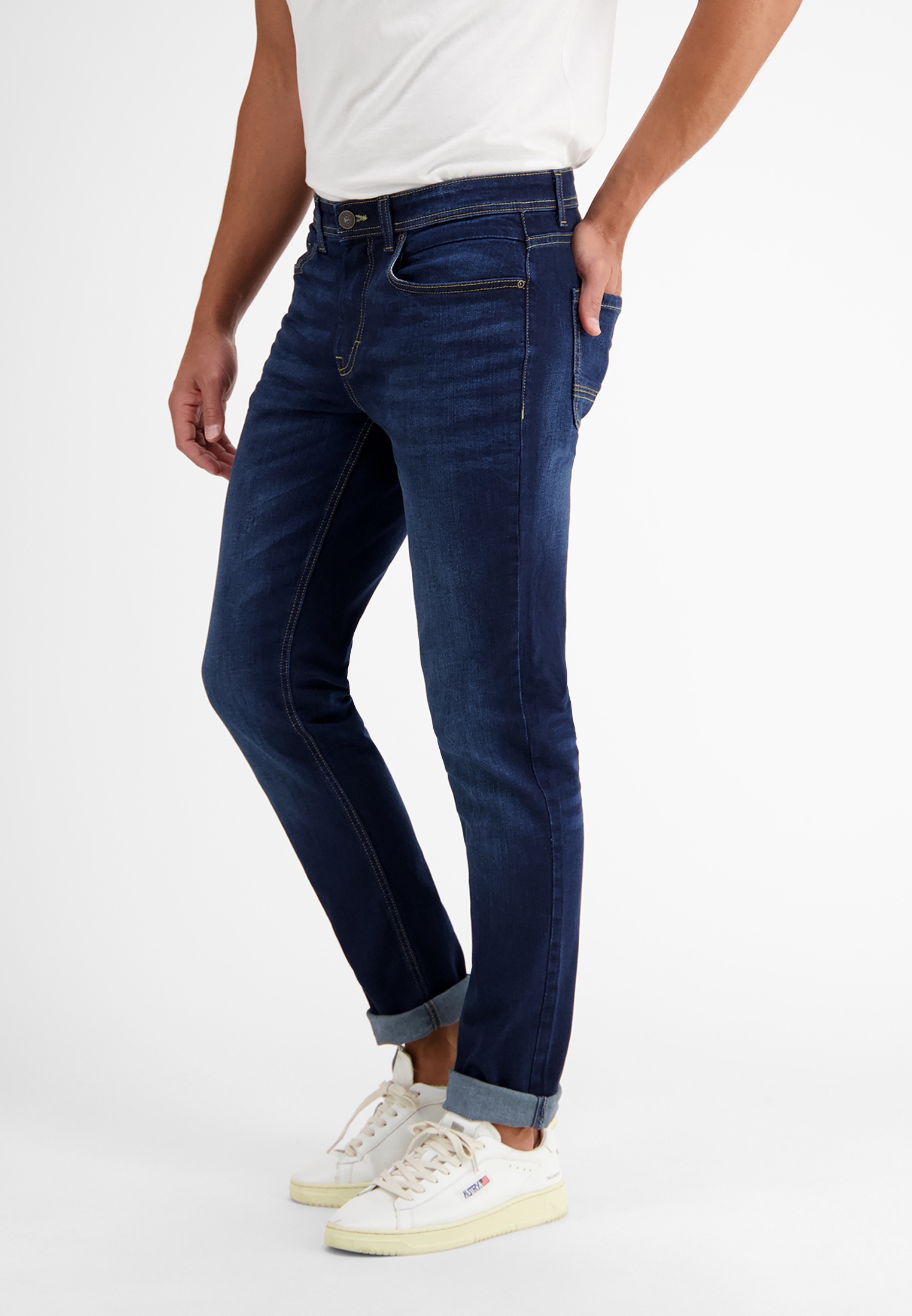 LERROS Relaxhose »LERROS BAXTER 5-Pocket-Denim im Used-Look, RELAXED FIT«