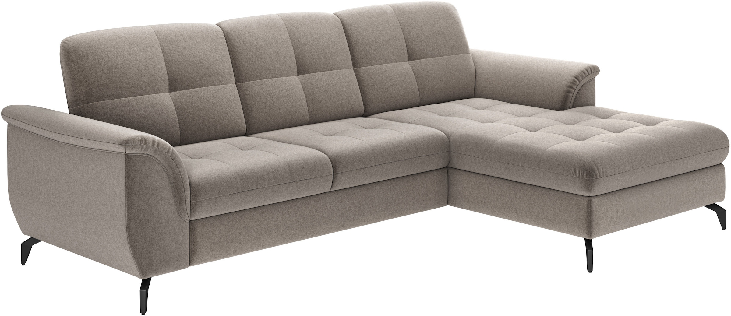 sit&more Ecksofa »Zora L-Form«, wahlweise mit Bettfunktion und Bettkasten
