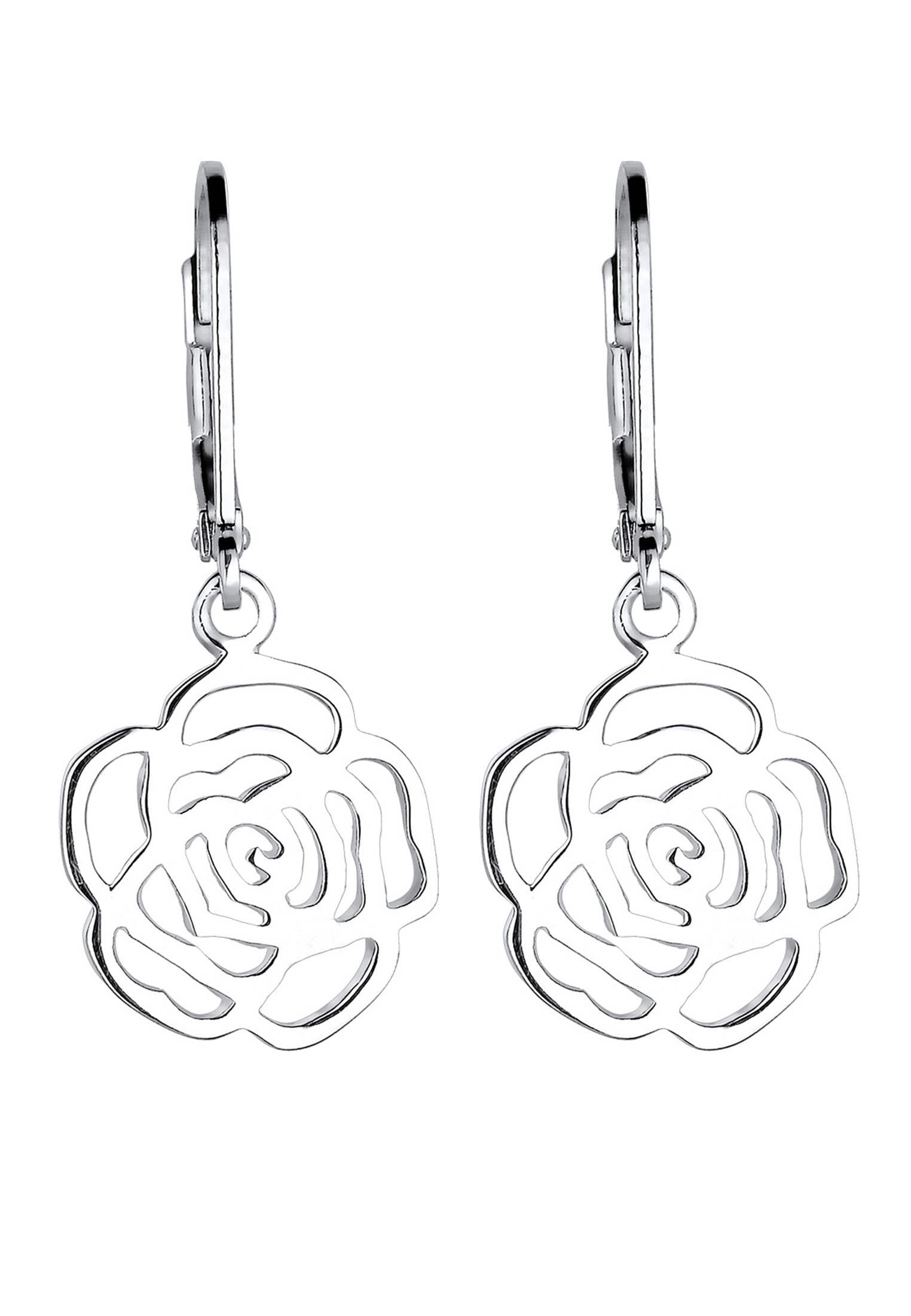 Elli Paar Ohrhänger »Ohrringe Ohrhänger mit Blume 925 Sterling Silber«