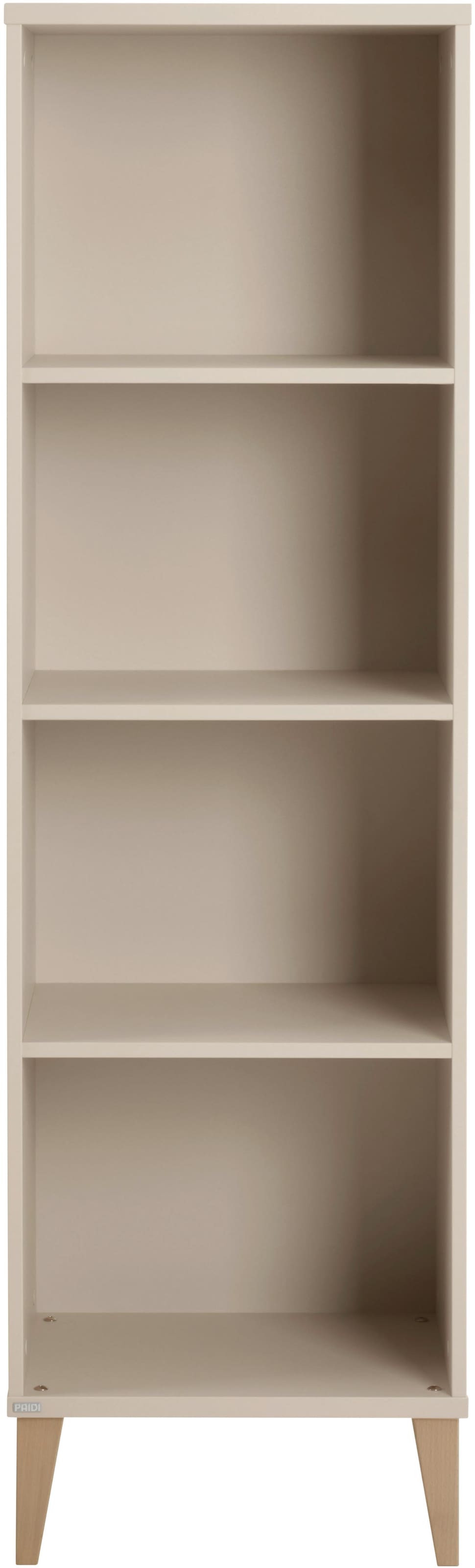 PAIDI Standregal »JONTE in Beige mit offenen Fächern, verschiedene Größen« B/H/T ca. 48-95/164/40cm, Cashmere-Beige,  modernes & langlebiges Regal mit Massivholz-Füßen, Highboard