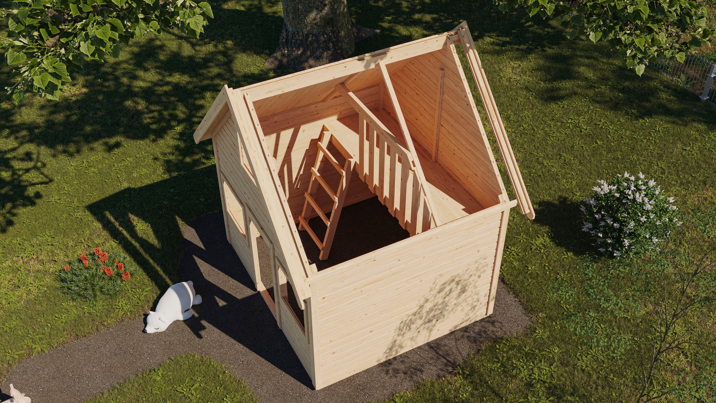 KONIFERA Spielhaus »Kuno«, Fichte, BxTxH: 213x183x253 cm