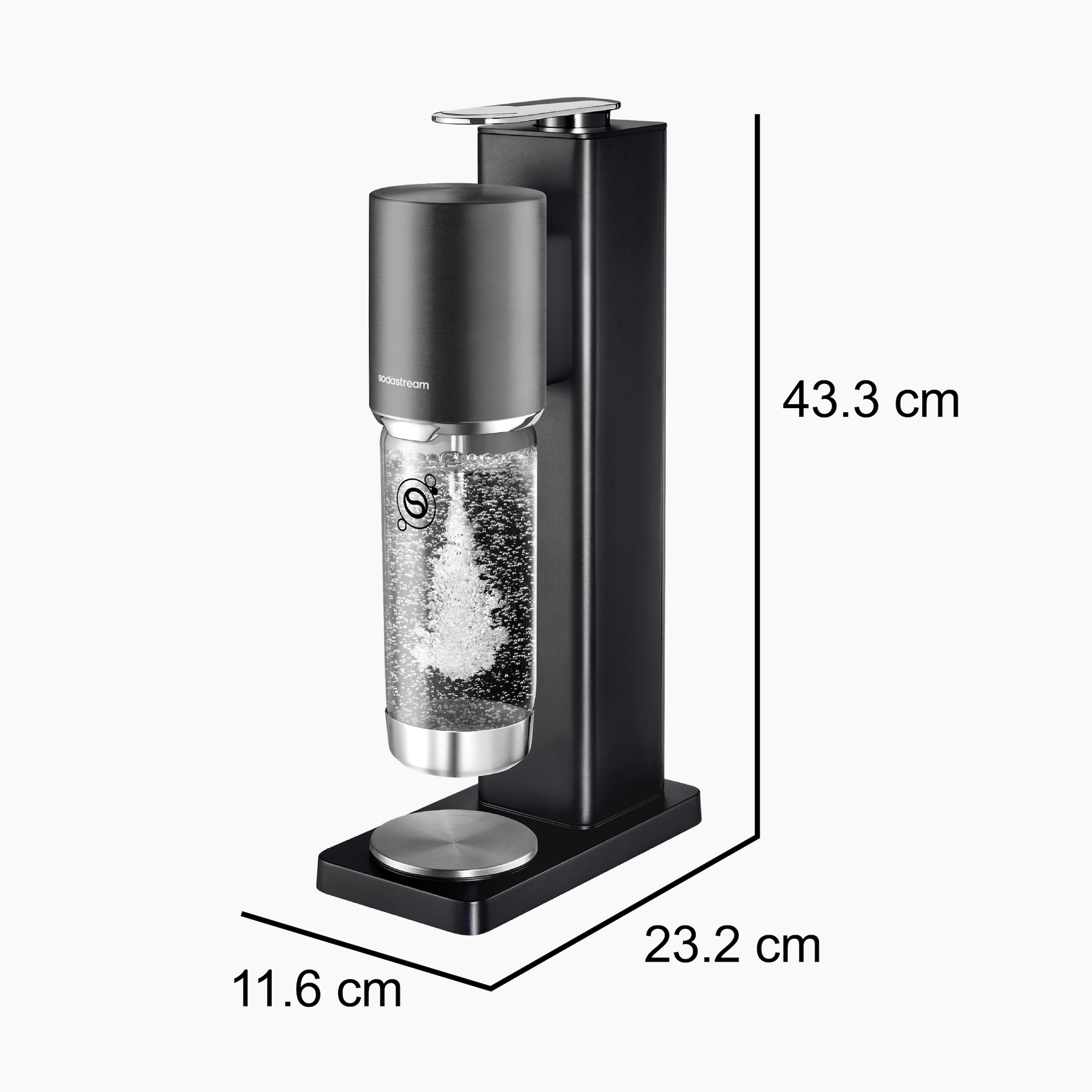 SodaStream Wassersprudler »FRESH PLUS Wassersprudler schwarz, Standard Pack« Modernes Design