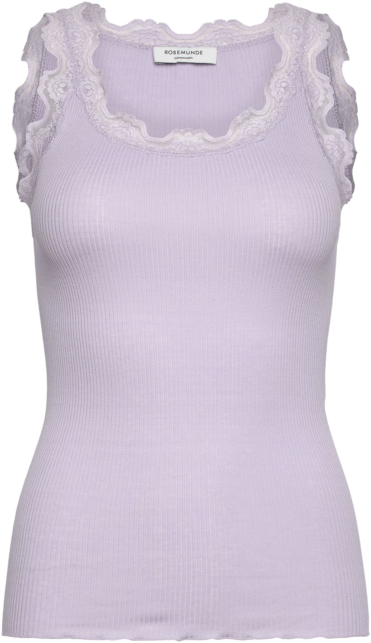 rosemunde Spitzentop »Babette Silk Top« mit Rundhalsausschnitt und Spitze, Seidenmix