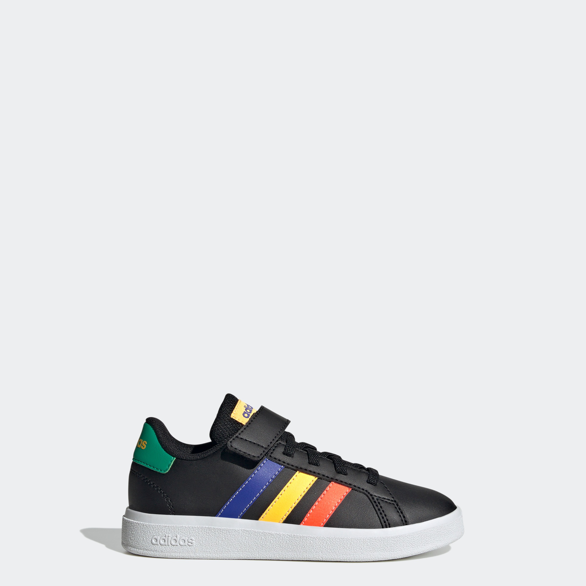 adidas Sportswear Klettschuh »GRAND COURT COURT ELASTIC LACE AND TOP STRAP«, Design auf den Spuren des adidas Superstar