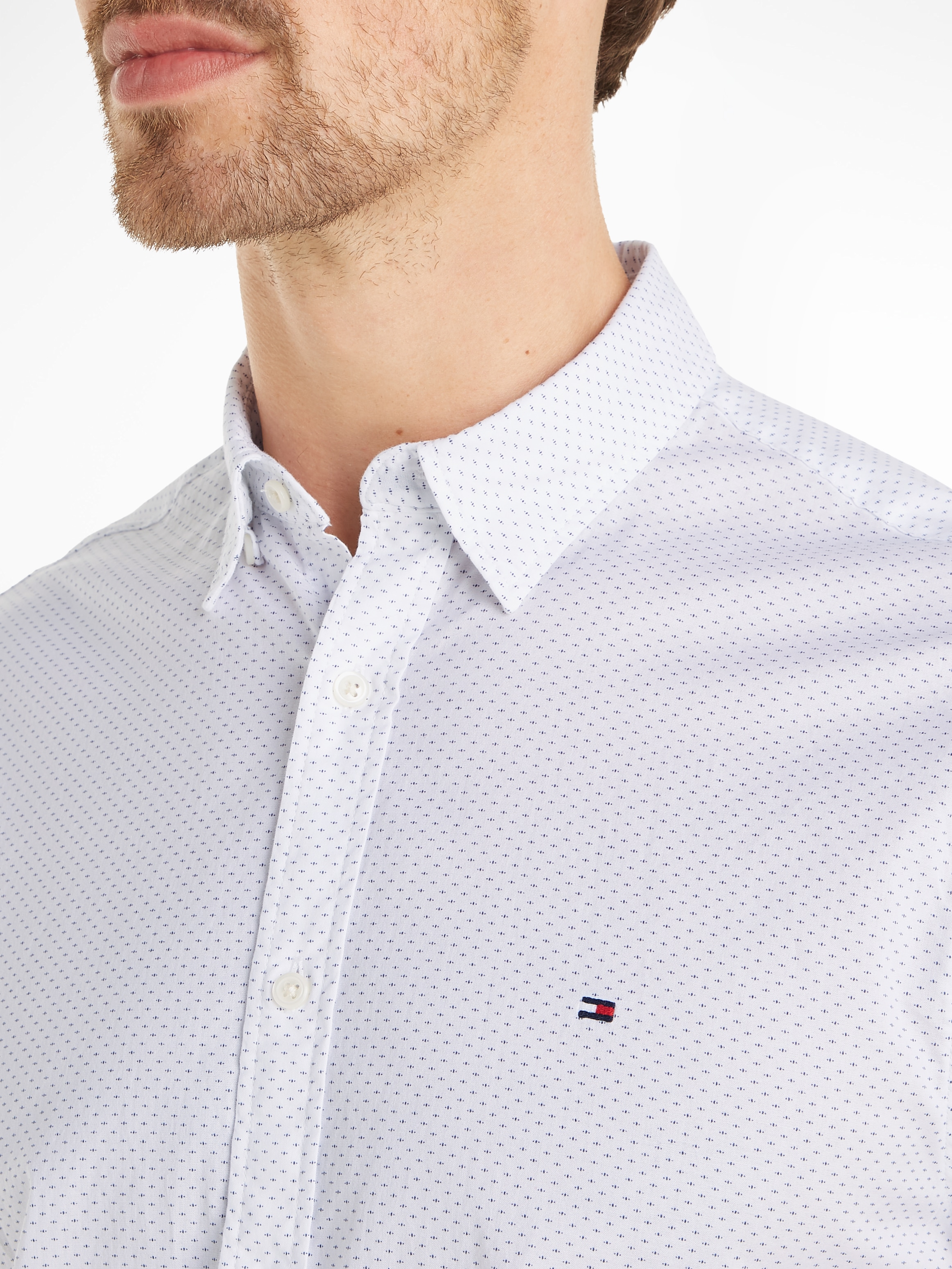 Tommy Hilfiger Kurzarmhemd »NATURAL SOFT MINI PRT SHIRT«