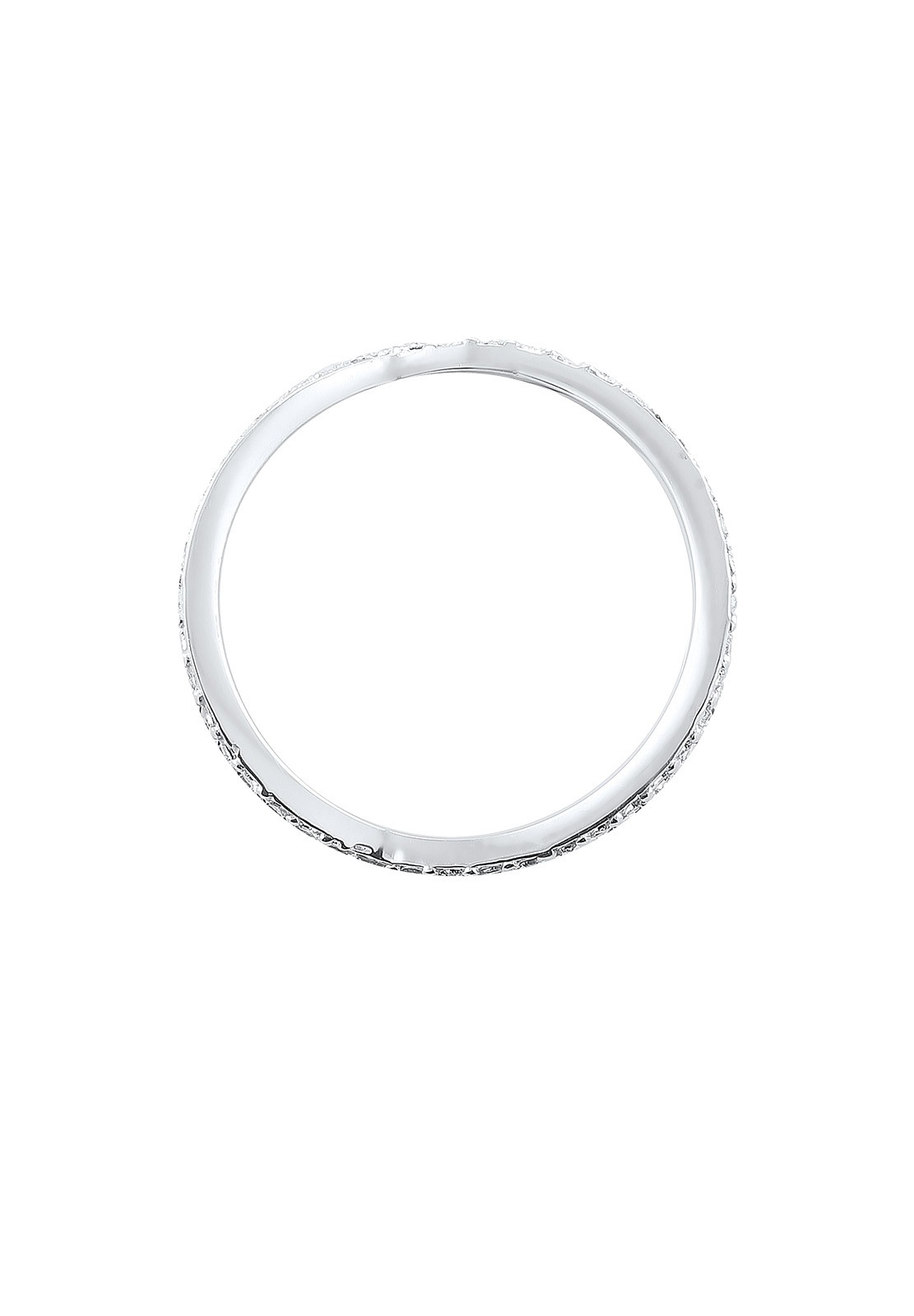 Elli Silberring »Ring Verschlungen Kristalle 925 Silber«