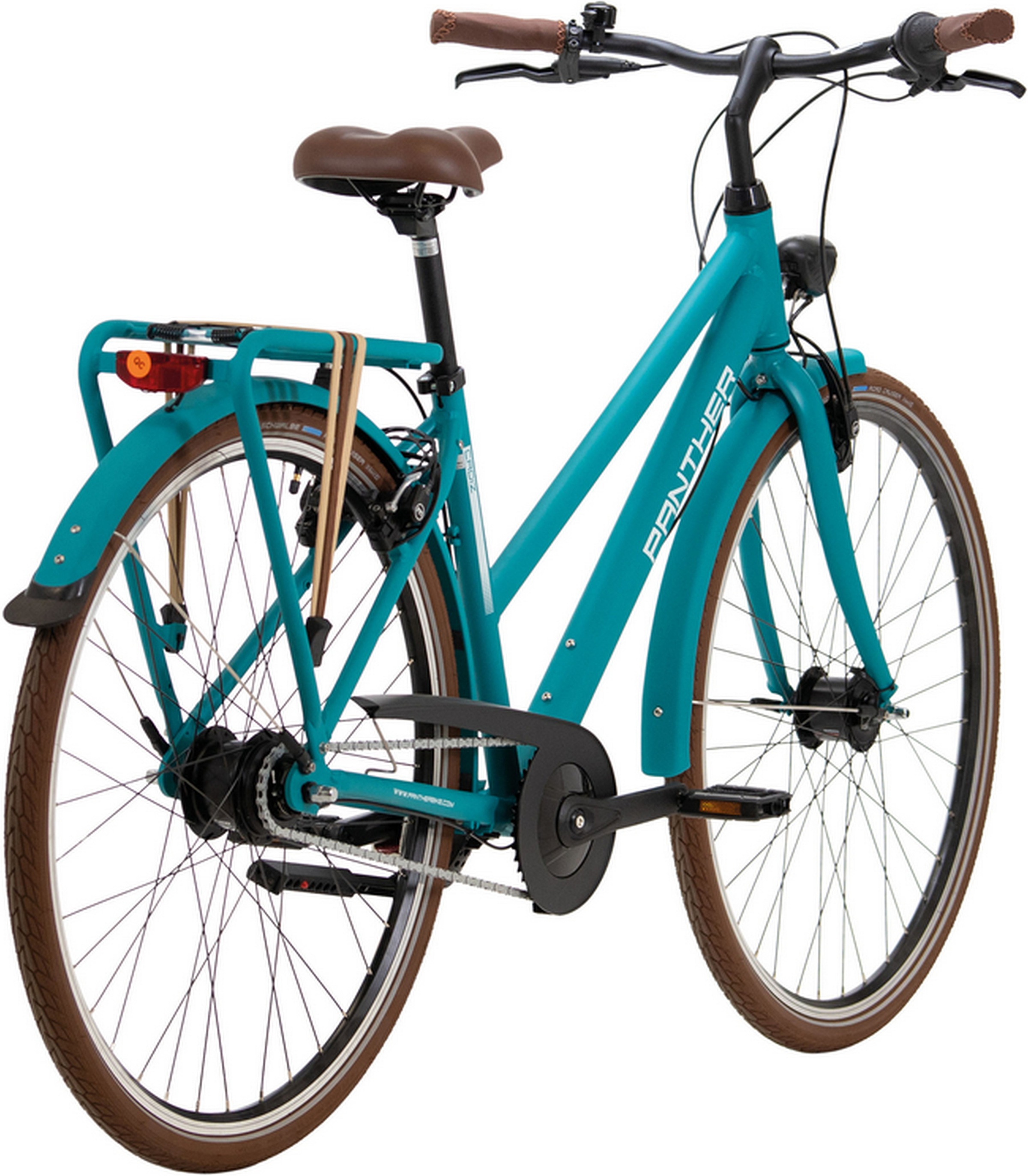 Panther Cityrad »Citybike Caraz 6.0, 28 Zoll türkis matt«