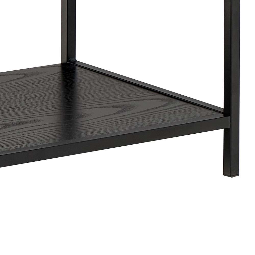 ACTONA GROUP Regal »Seaford, Standregal, Regal, Raumteiler« 114x35x78 cm,  schwarzer Stahlrahmen, 2 Schubladen, Wendemodul, Breite 114 cm