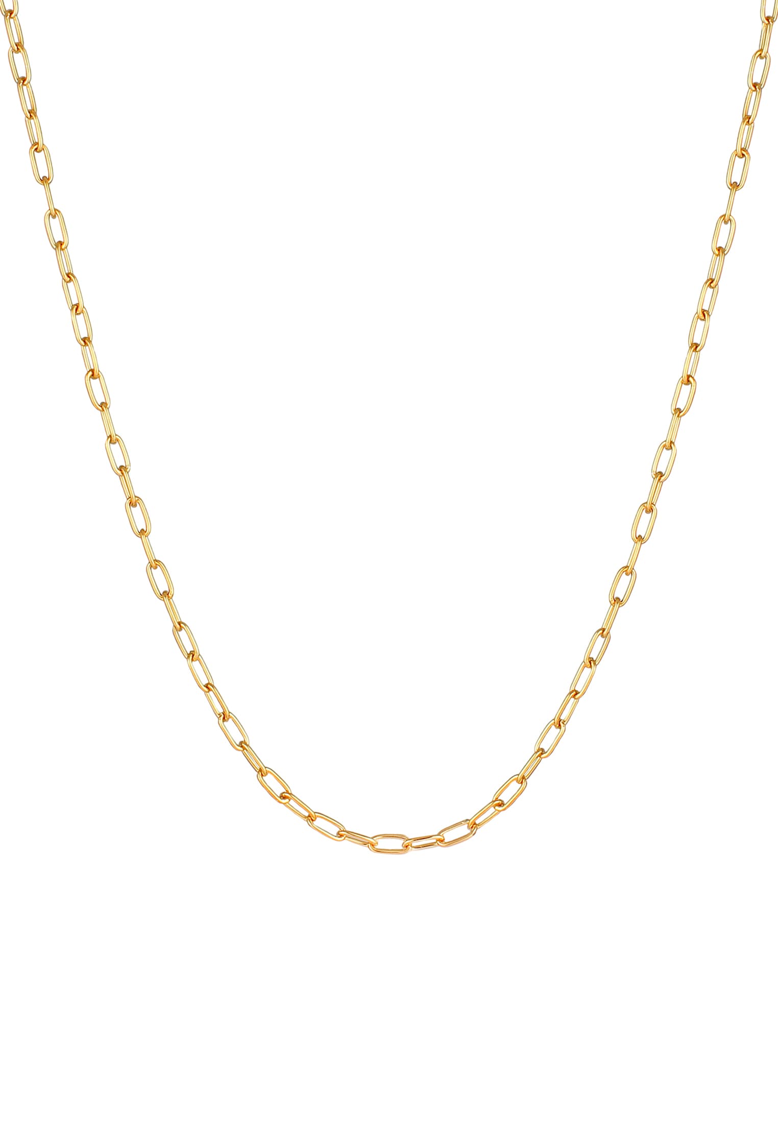 Kuzzoi Silberkette »Halskette Herren Gliederkette Oval Basic Fein 925 Silber«