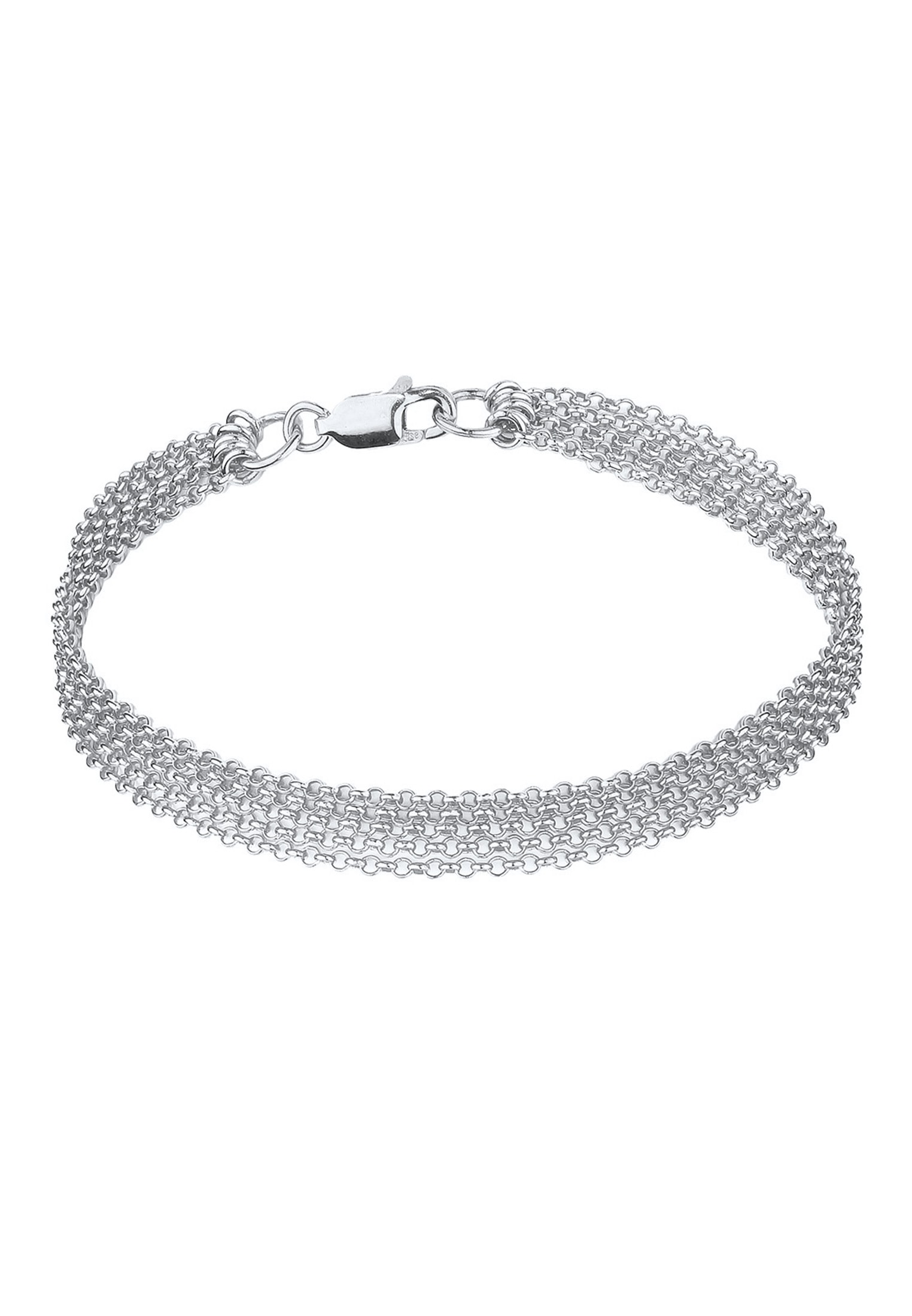 Elli Armkette »Armband Breit Glieder Basic Silber 925«