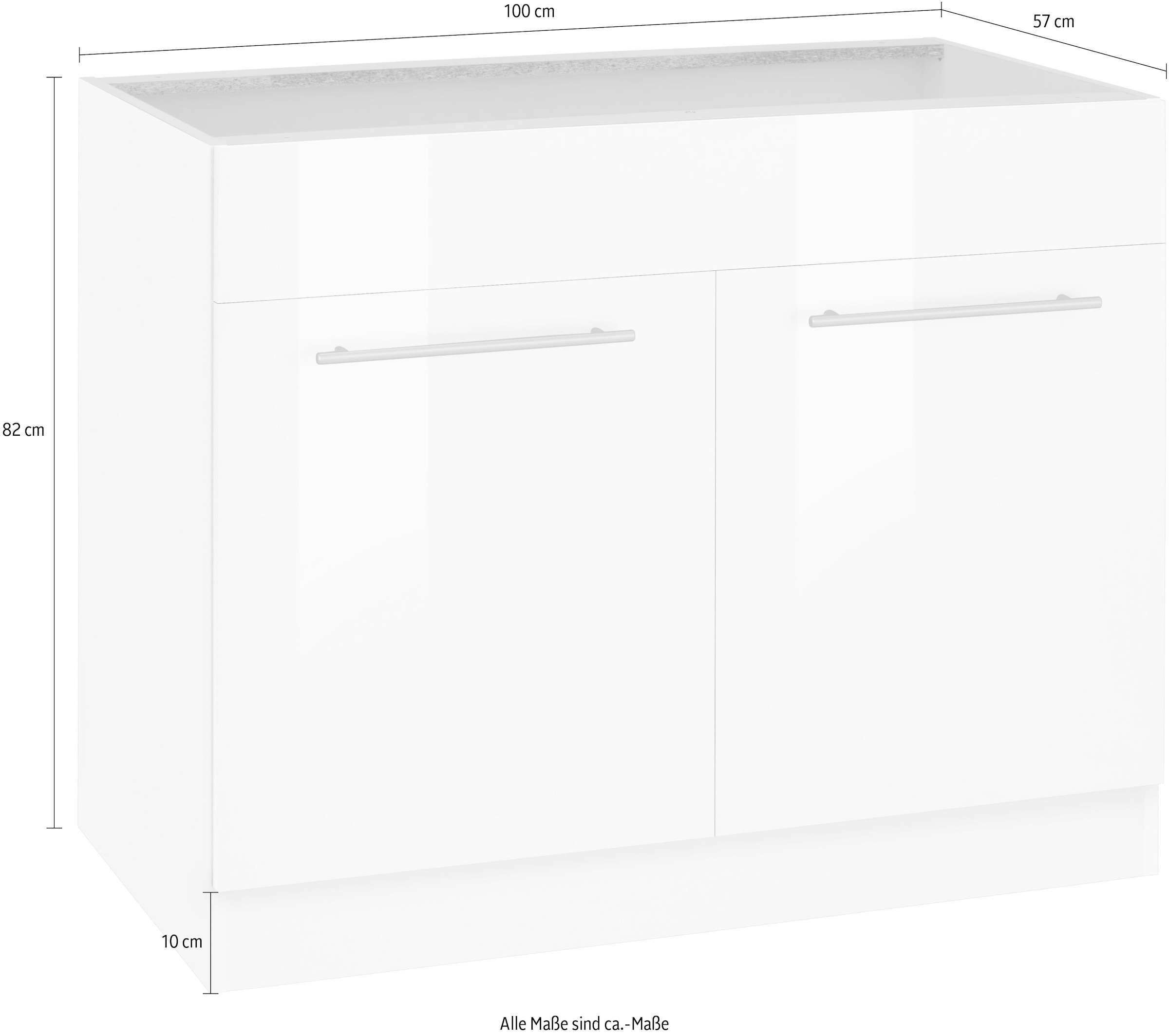 wiho Küchen Spülenschrank »Unna« 100 cm breit, ohne Arbeitsplatte