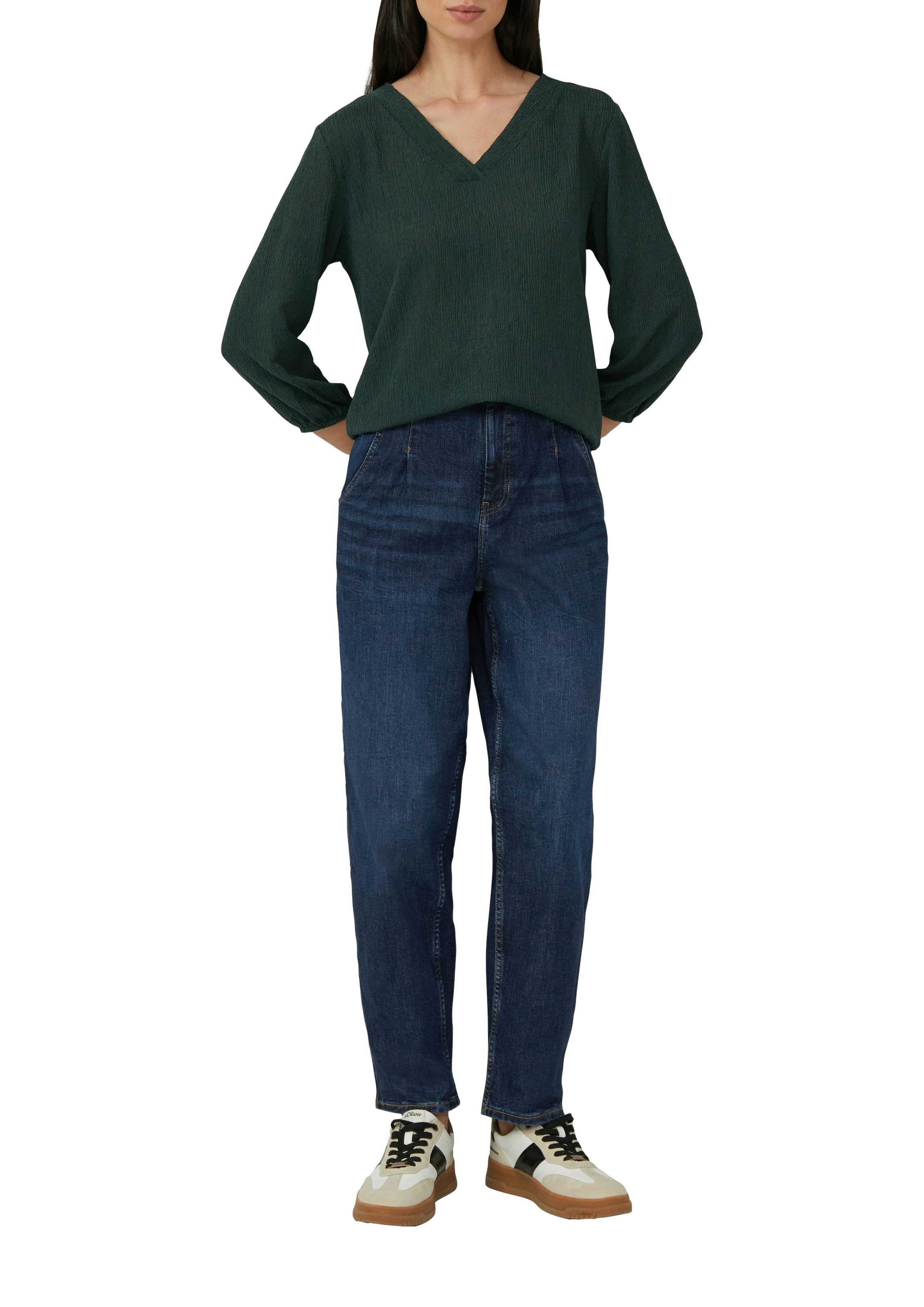 s.Oliver 3/4-Arm-Shirt mit V-Ausschnitt