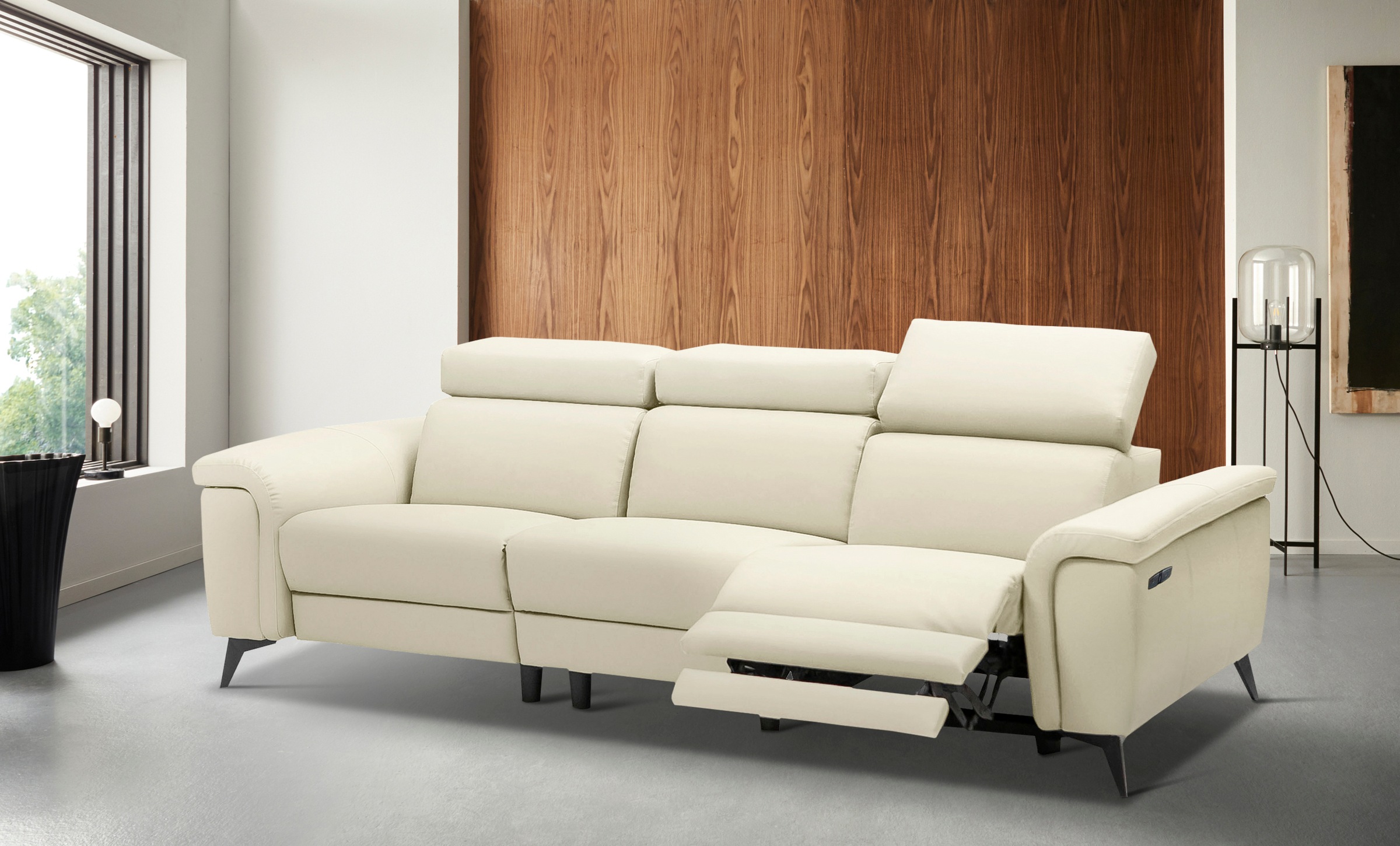Places of Style 3-Sitzer »Marita«, mit 1 elektrischer Relaxfunktion und USB-Anschluß kaufen