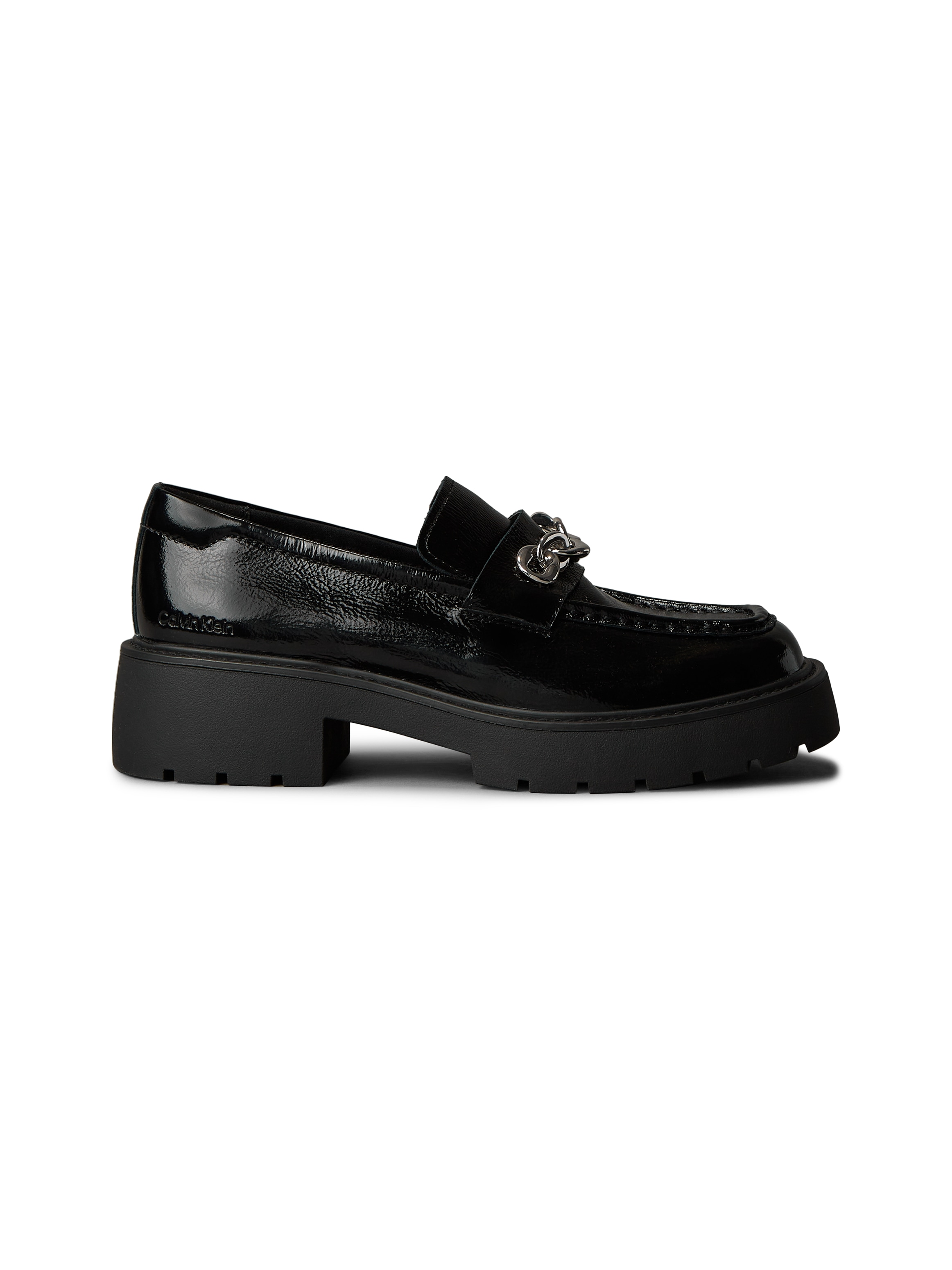 Calvin Klein Jeans Loafer »CHUNKY LOAFER HDW LTH«  Slipper, Schlupfschuh, Business-Halbschuh mit Zierkette