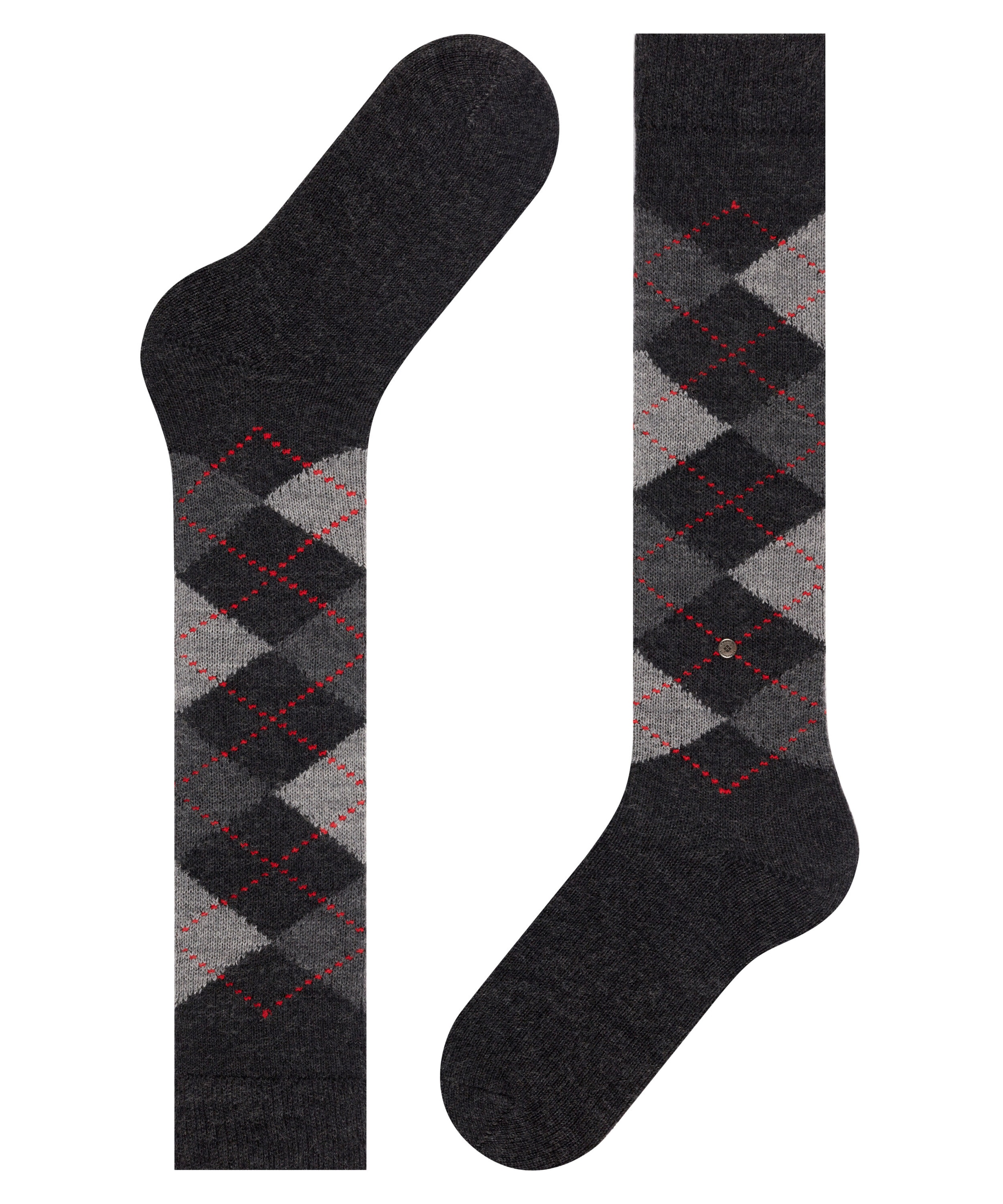 Burlington Kniestrümpfe »Whitby« Einheitsgröße 36-41, Argyle-Muster, weiche Haptik