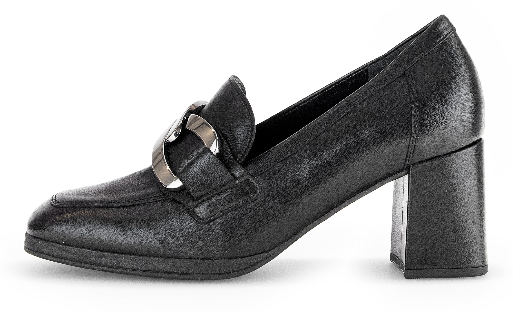 Gabor Pumps, Blockabsatz, Businessschuh, Abendschuh, Schupfschuh, Zierkette