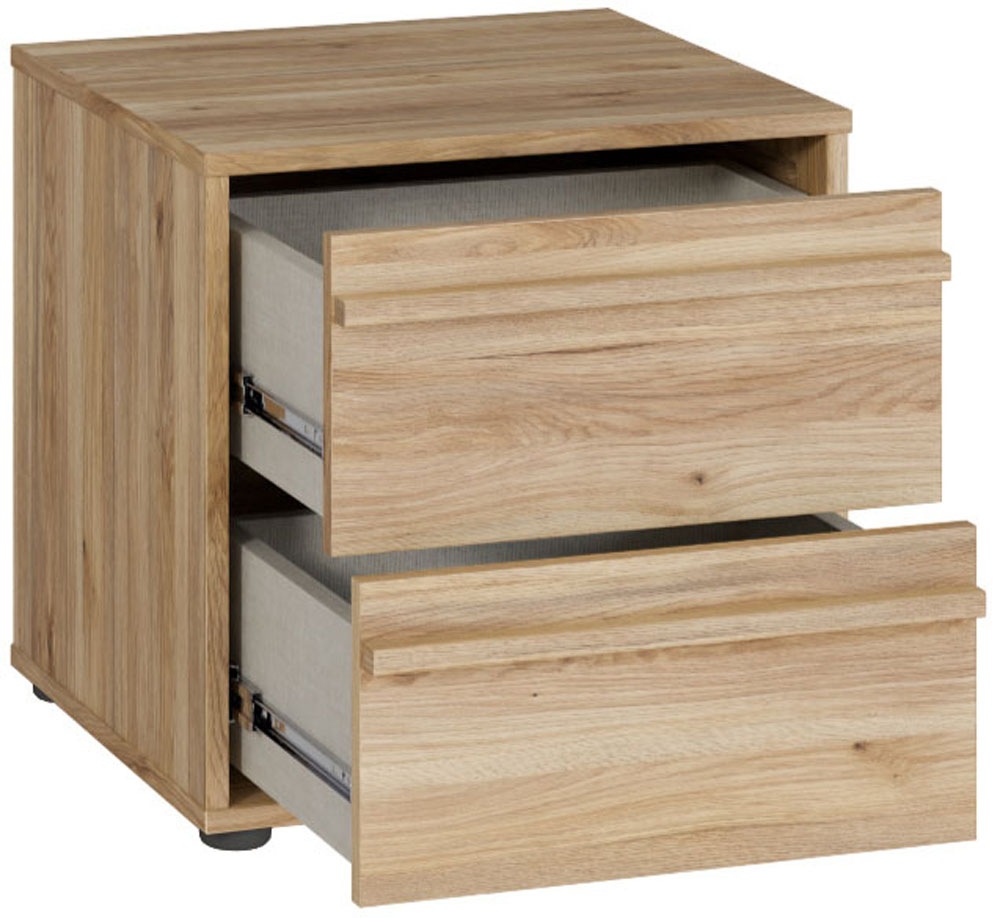 FORTE Nachtkommode »Viel Stauraum, 2 Schubkästen« B/H/T 43,4/43,3/41,7 cm; Schubkästen mit Vollauszug
