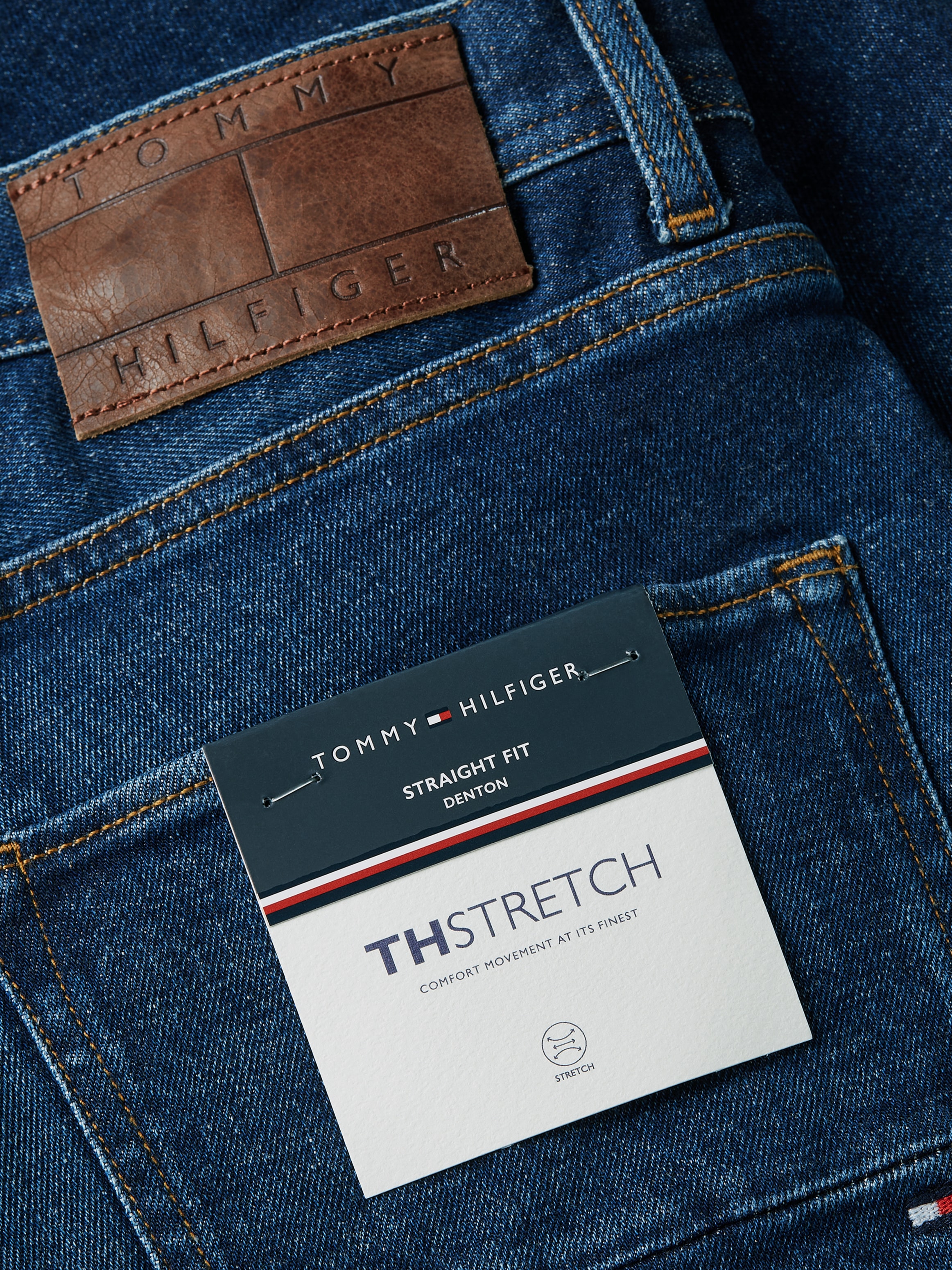 Tommy Hilfiger Straight-Jeans »STRAIGHT DENTON STR CREST INDIGO«