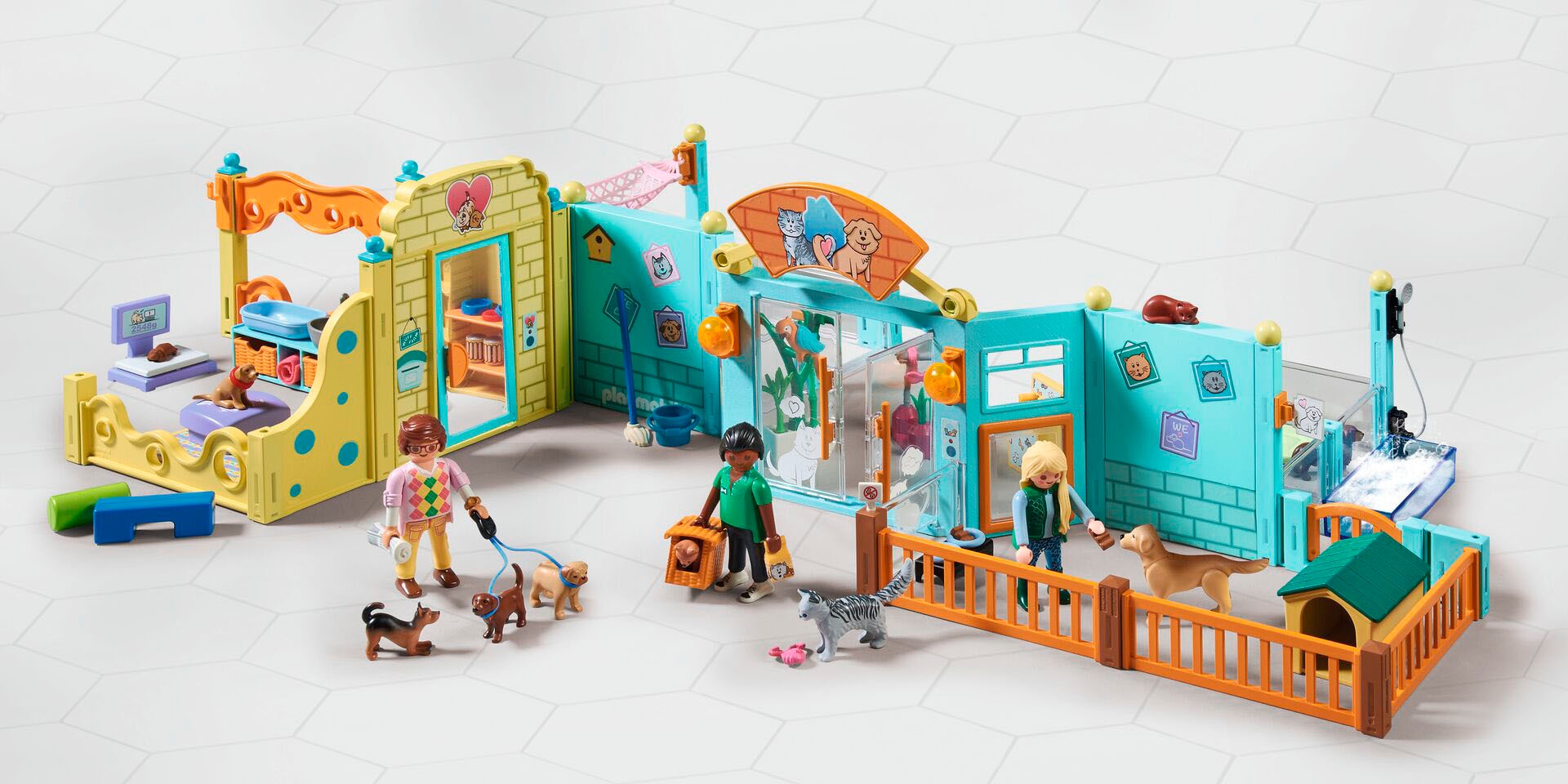Playmobil® Konstruktions-Spielset »Tierhotel (71742), Playmobil My Life«, (191 St.), Made in Europe