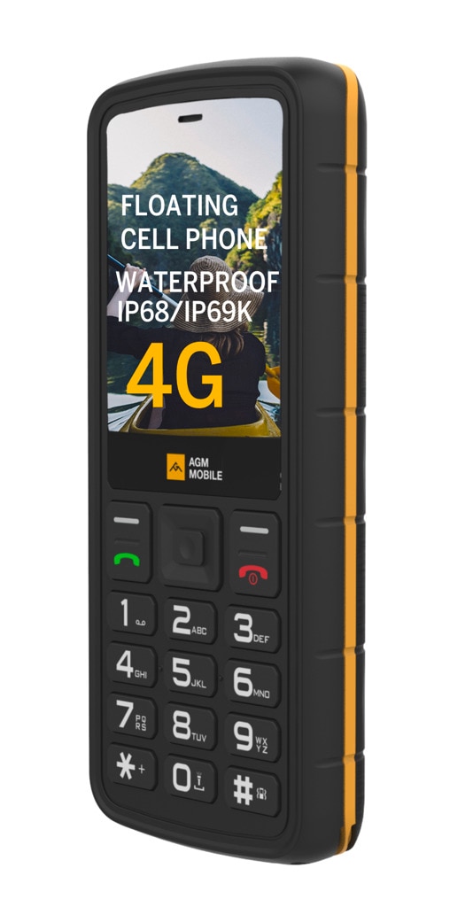 AGM by Beafon Handy »M9 (4G)«, Schwarz, robust, ergonomisch, Schnellwahl, Dual SIM, IP68, IP69K, MIL-STD 810H