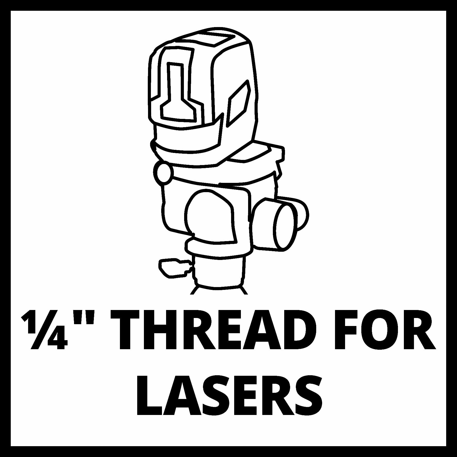 Einhell Adapter »Laser-Zubehör Tripod Laser Adapter 1/4"«, integrierte Wasserwaage