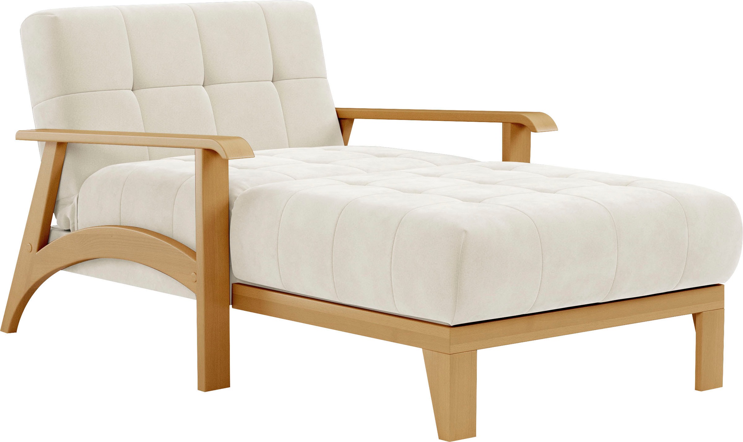 sit&more Recamiere »Billund« Armlehnen aus eichefarbigem Buchenholz, verschiedene Bezüge und Farben