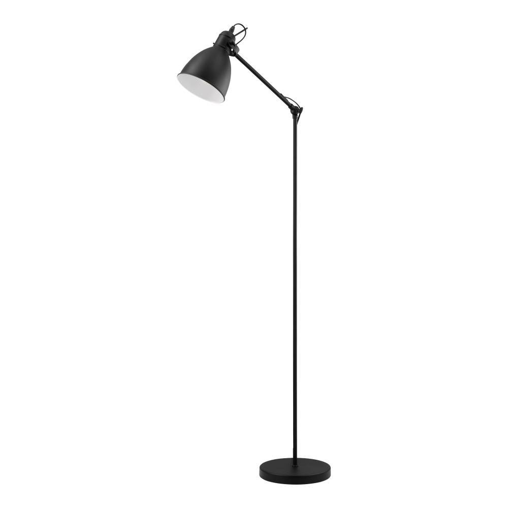 EGLO Stehlampe »PRIDDY Stehleuchte, Standleuchte, Stahl, schwarz, E27, Industrial« E27 Wohnzimmerlampe, Esszimmer, 1 flammig, Retro, Vintage, 137x23cm
