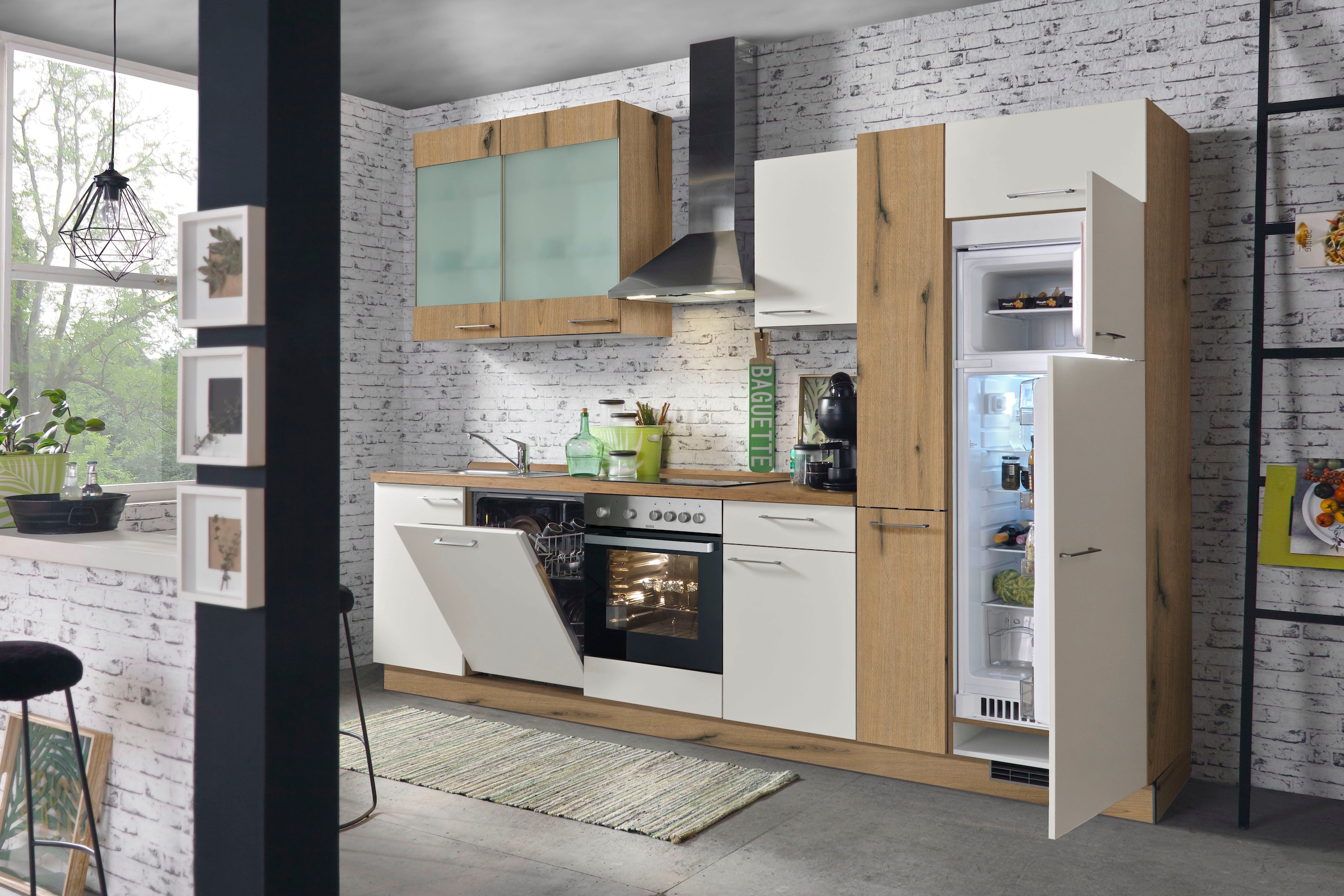 Express Küchen Küchenzeile Raten mit 310 Soft-Close-Funktion, Breite Vollauszug cm vormontiert, kaufen und auf »Trea«