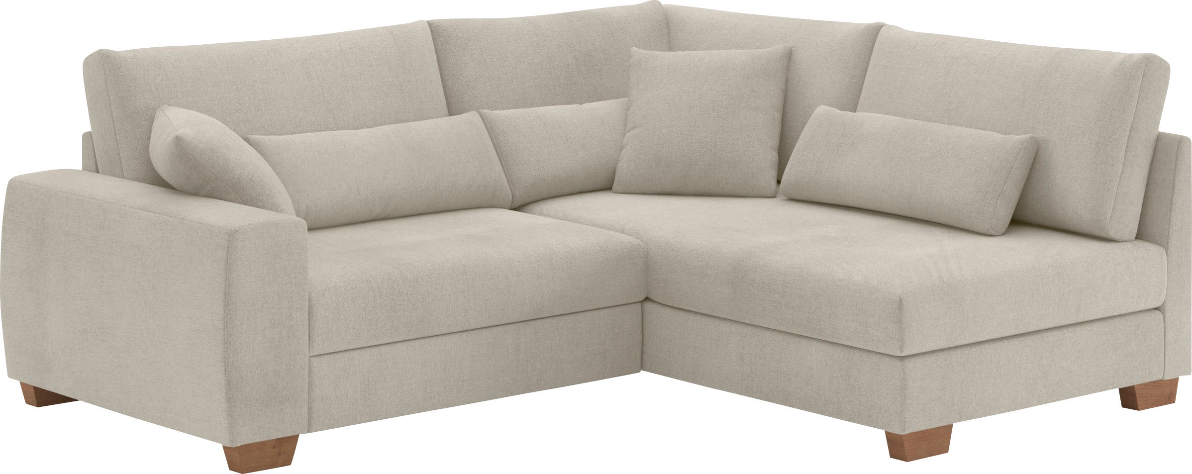 Mr. Couch Ecksofa »Helena L-Form«, Mit Federkern, wahlweise mit Bettfunktion und Taschenfederkern