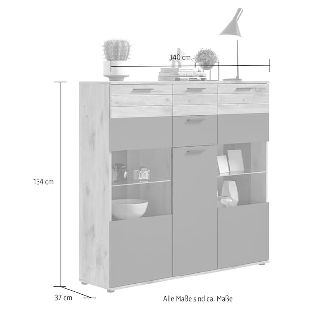 INOSIGN Highboard »Riga«, Breite 40 cm auf Raten kaufen