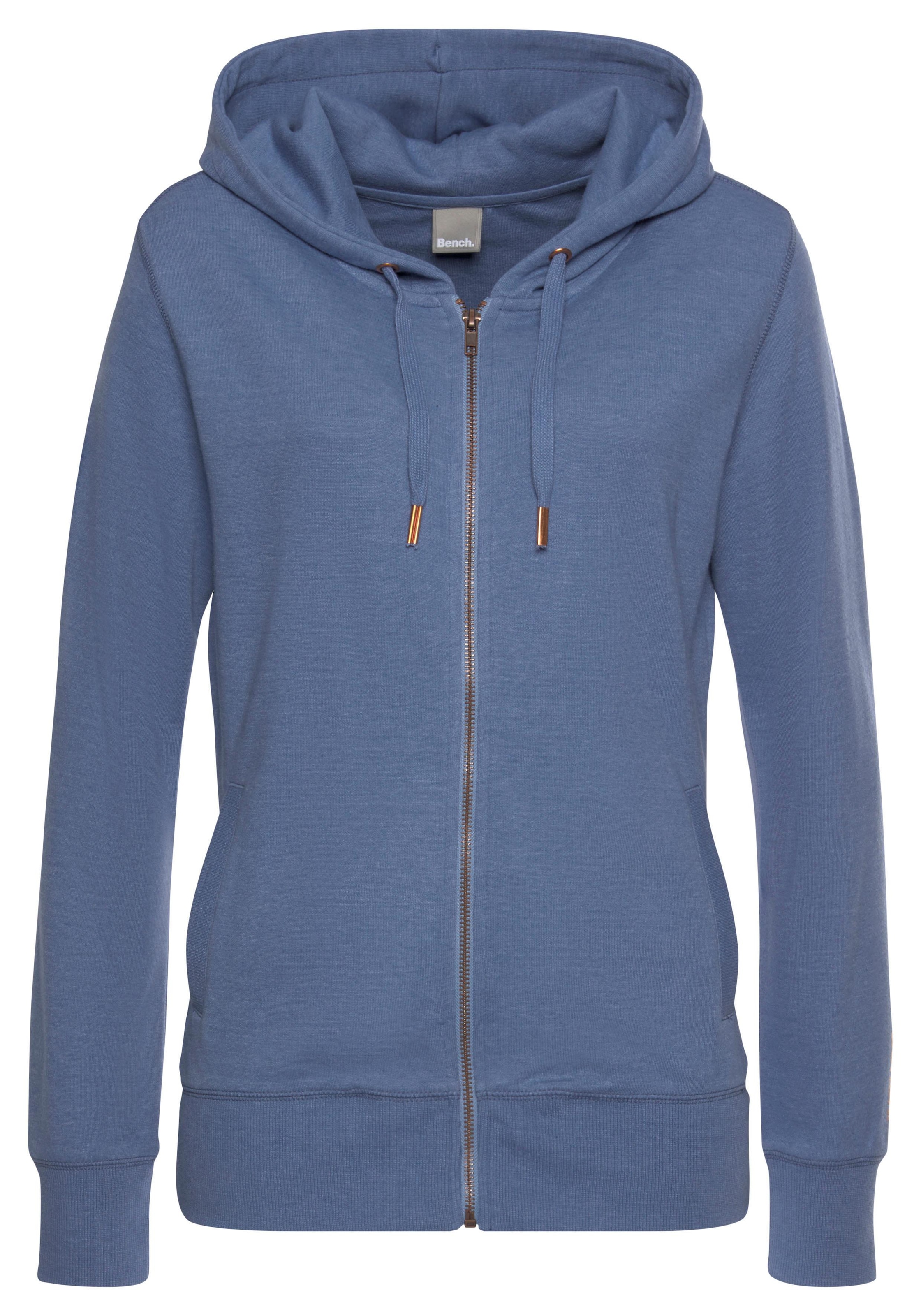 Taschen Loungewear und Bench. Loungeanzug mit Zipper, ♕ Sweatjacke, bei