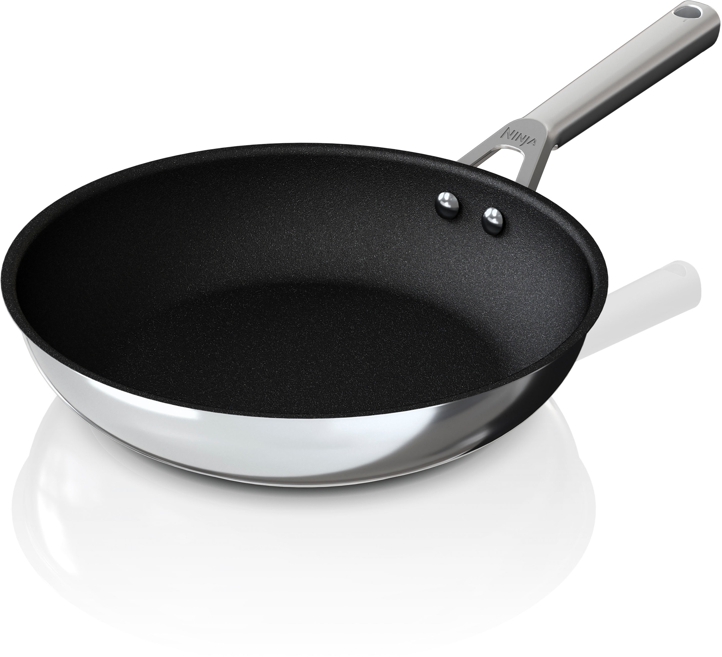 NINJA Bratpfanne »Ninja ZEROSTICK Edelstahl-Pfanne C600DE« Edelstahl 1 Stk. tlg. Edelstahl mit Aluminiumbeschichtung für Braten bei hohen Temperaturen
