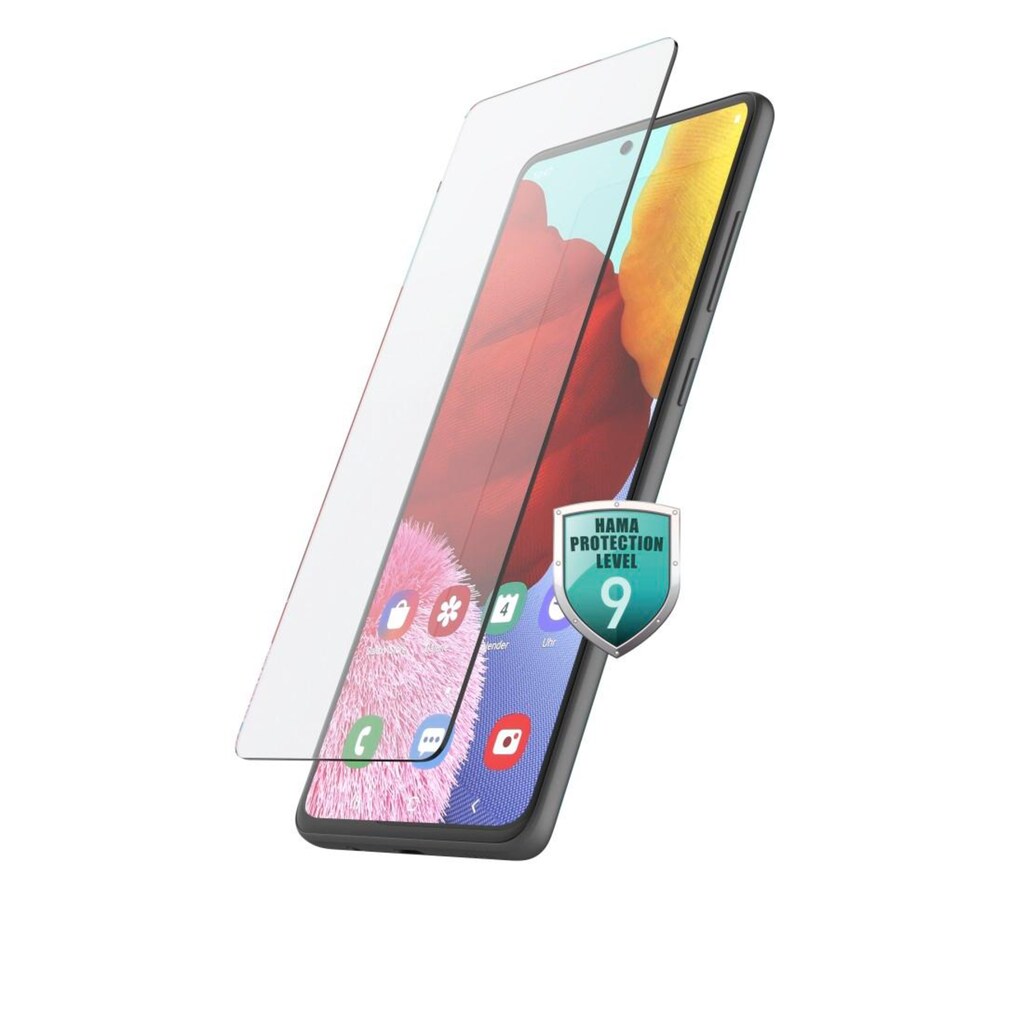 Hama Displayschutzglas »Echtglas-Displayschutz für Samsung Galaxy A51 "Premium Crystal Glass"«, für Samsung Galaxy A51