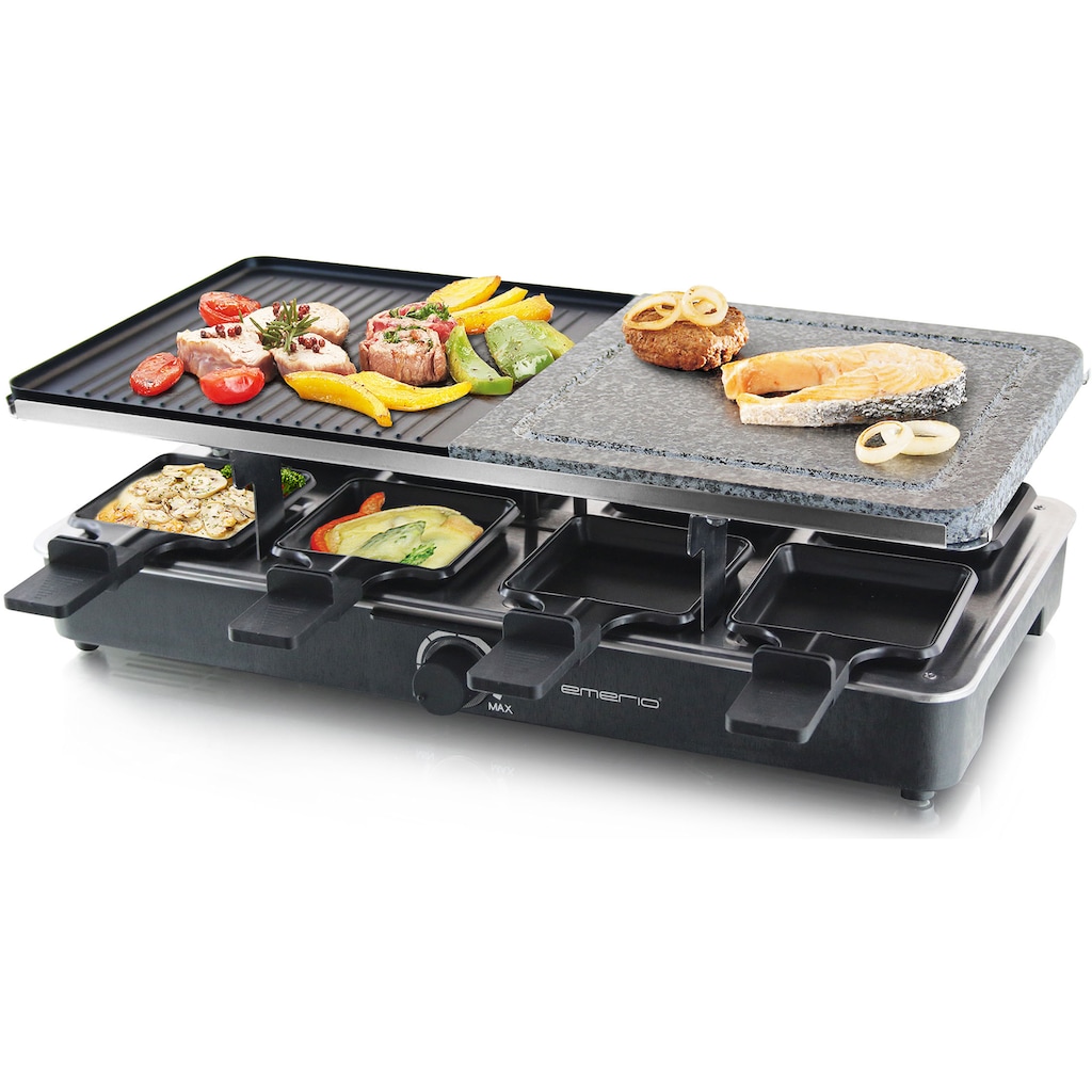 Emerio Raclette »RG-110035«, 8 St. Raclettepfännchen, 1400 W