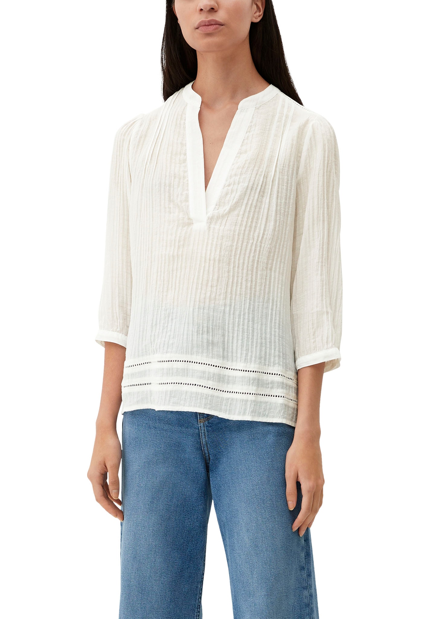 s.Oliver Shirtbluse mit Biesen und Zierborte