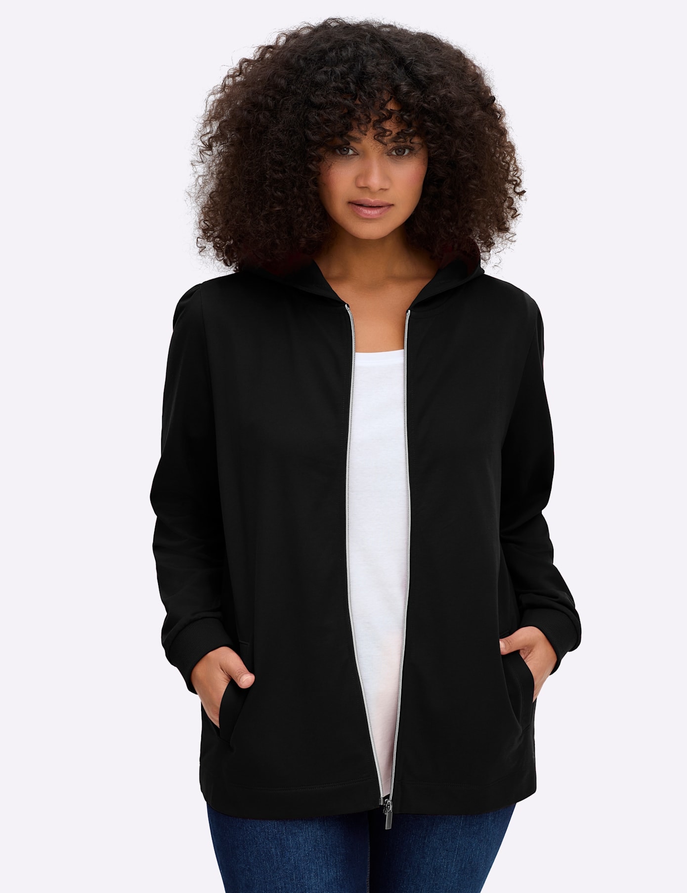 Sheego Shirtjacke »Sweatjacke« 1 Stk.