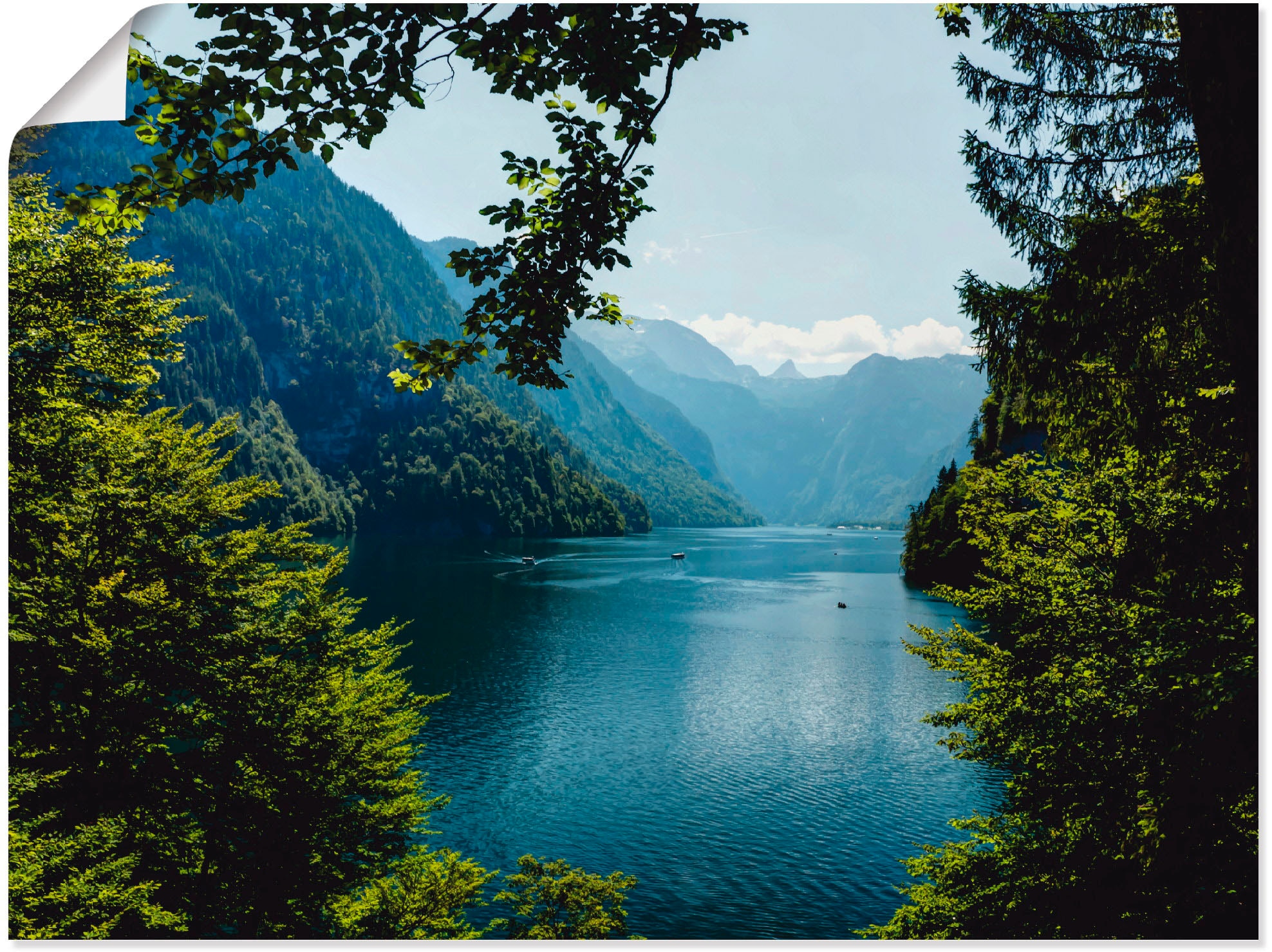 Wandbild »Malerwinkel Königssee- Alpen«, Berge, (1 St.), als Leinwandbild, Poster,...