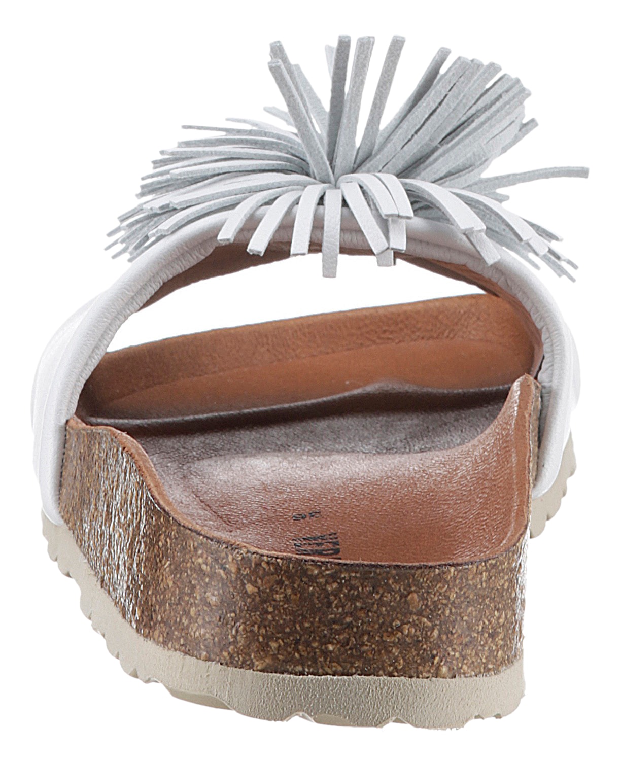 VERBENAS Pantolette »Reina Ecobrush«, Sommerschuh, Schlappen, Strandschuh für den Sommer