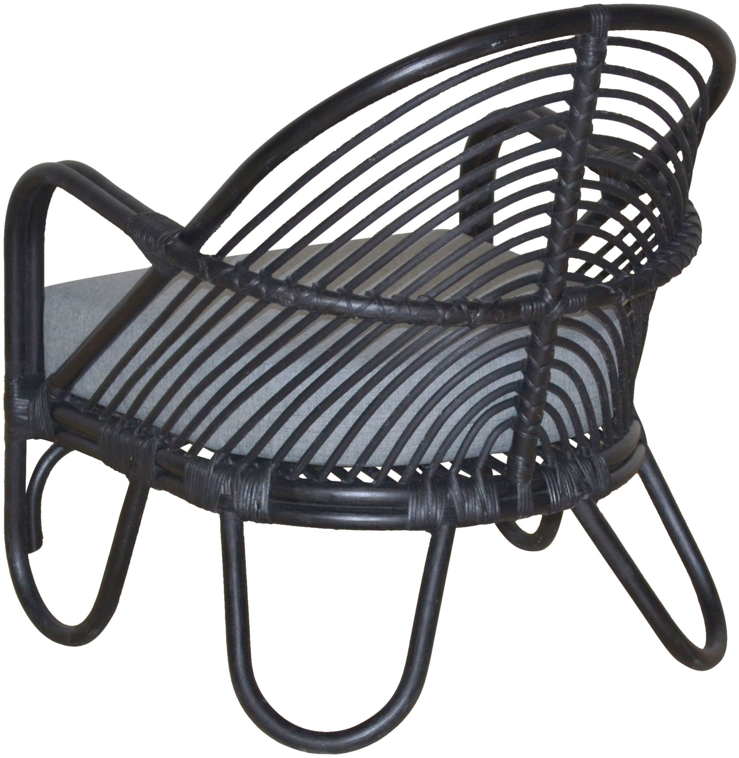 HOFMANN LIVING AND MORE Loungesessel, (1 St., Inklusive extra stark gepolsterten Sitzkissen), Handgeflochten
