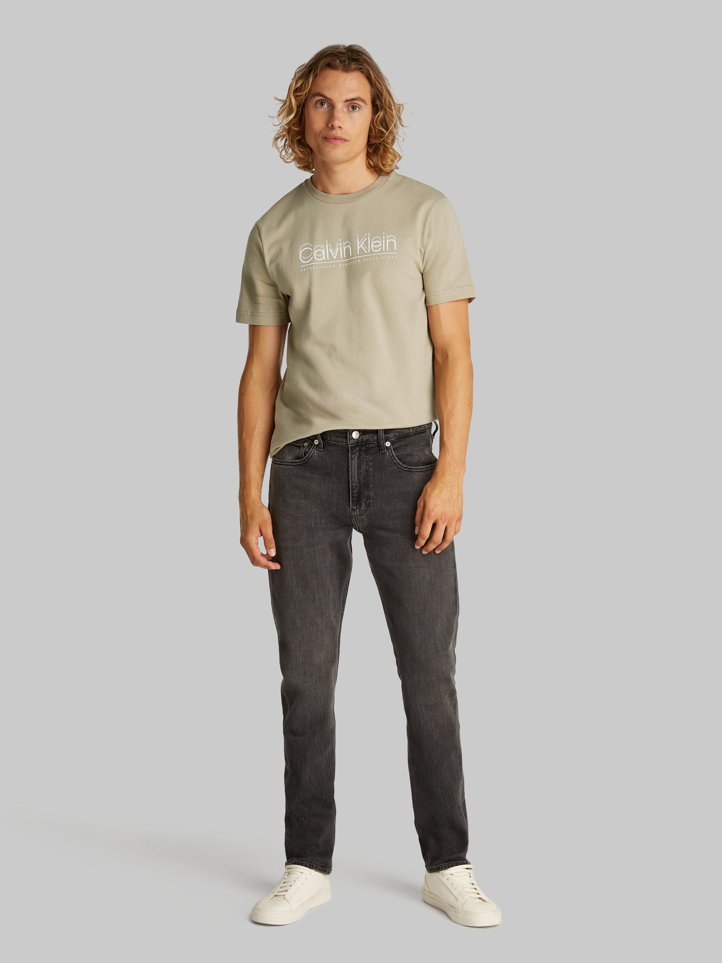 Calvin Klein T-Shirt »CP-DOUBLE LOGO T-SHIRT«, mit großem Logoschriftzug