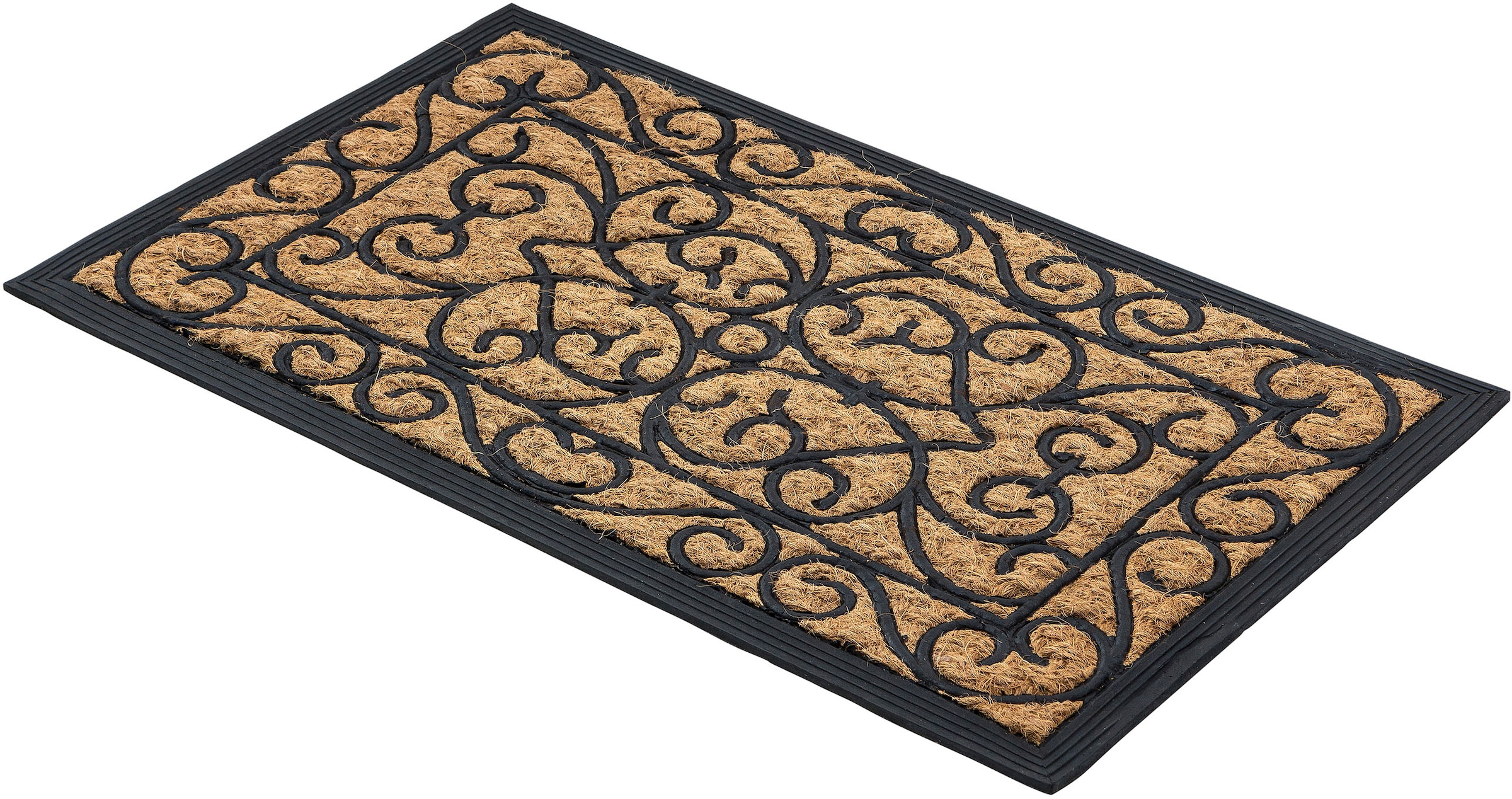 ASTRA Fußmatte »Coco Deluxe Light« rechteckig 8 mm Höhe Türmatte, Kokos, rutschfest, schmutzabweisend, In und Outdoor