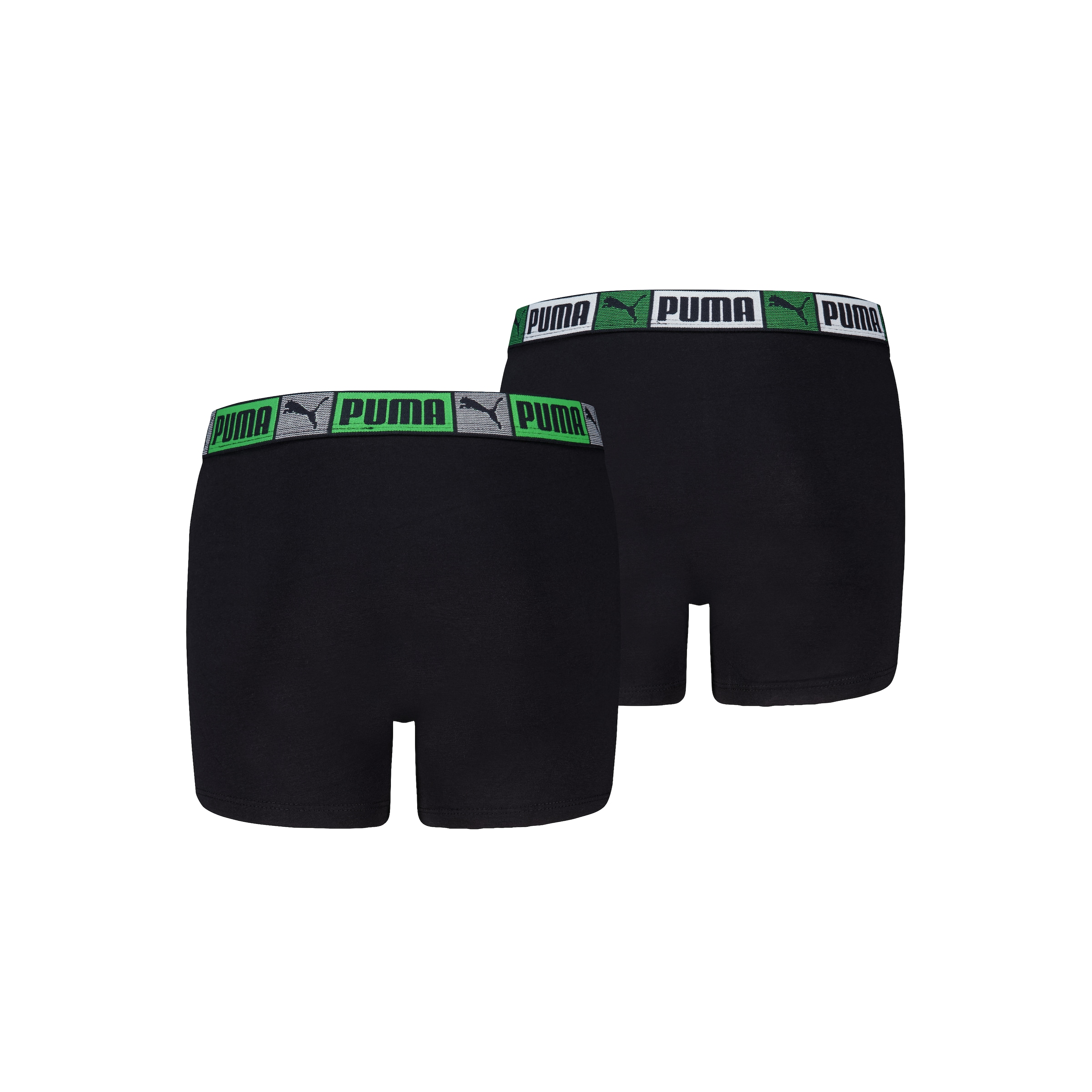 PUMA Boxershorts »PUMA BOYS LOGO BLOCK ELASTIC BOXERS 2P« 2er Pack, 