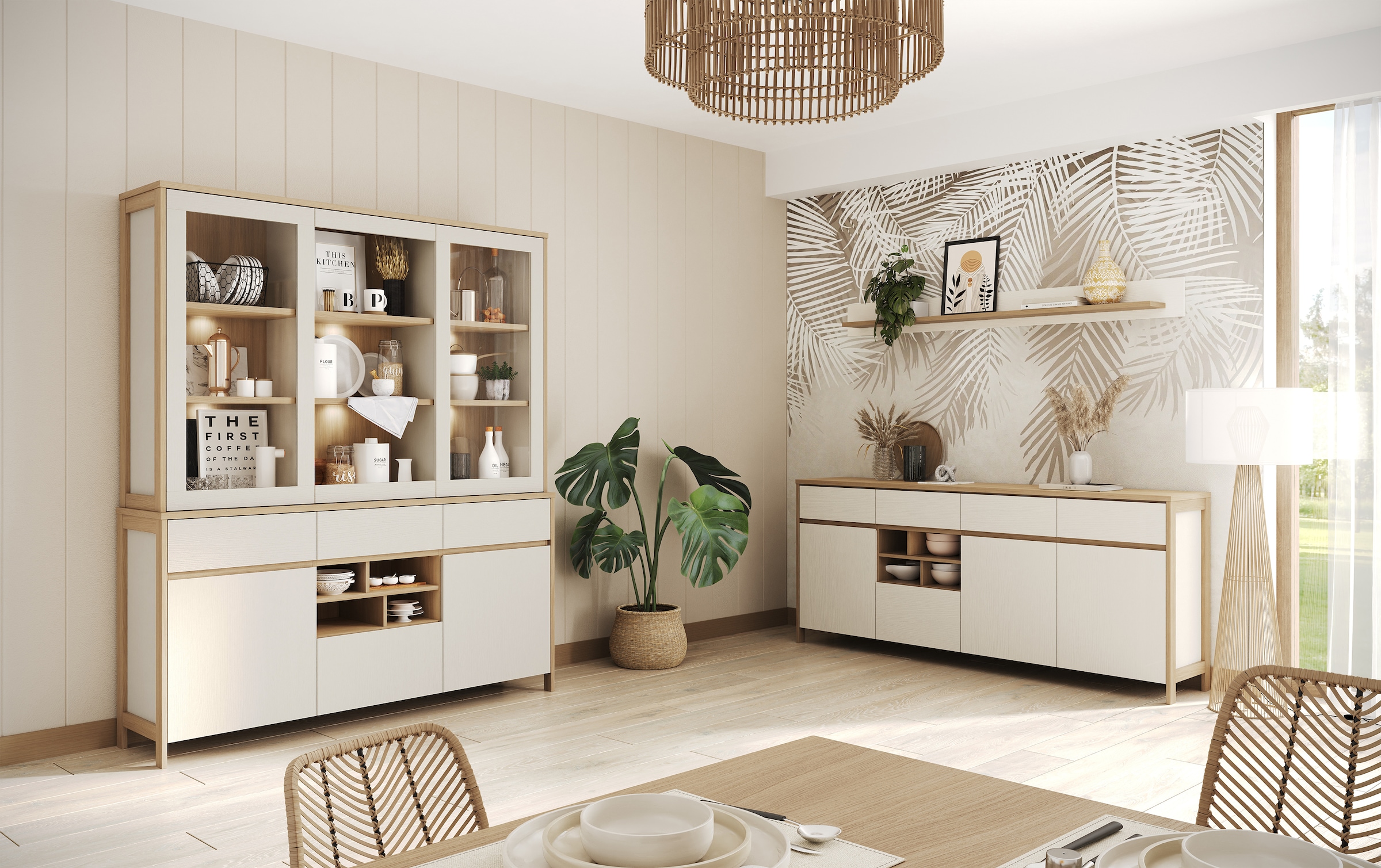 Home affaire Wandboard »Stranda, Wandregal im Scandi-Style, Wandhalter mit Ablagefläche« vielseitig einsetzbares Hängeregal, in zwei Farben & Größen verfügbar