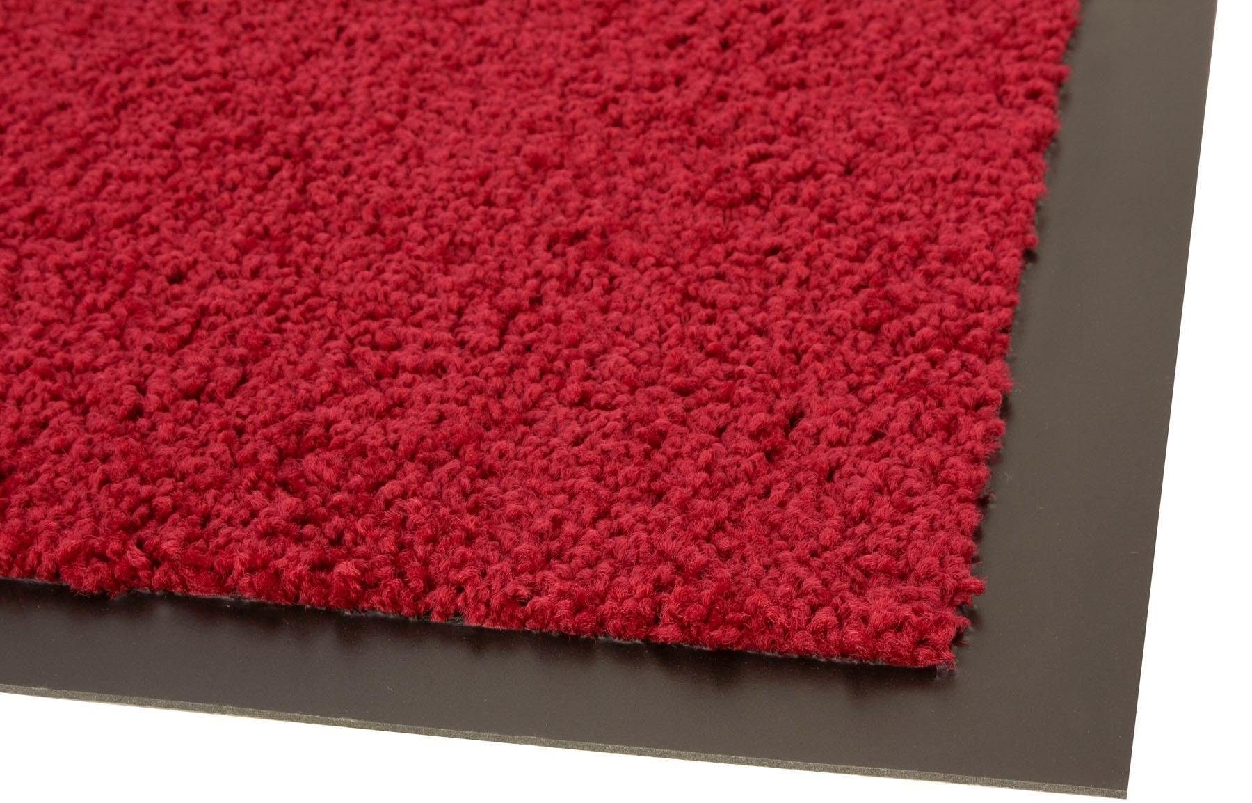 Primaflor-Ideen in Textil Fußmatte »DANCER, Made in Netherlands«, rechteckig, 6 mm Höhe, Schmutzfangmatte, Uni-Farben, große Farbauswahl, waschbar