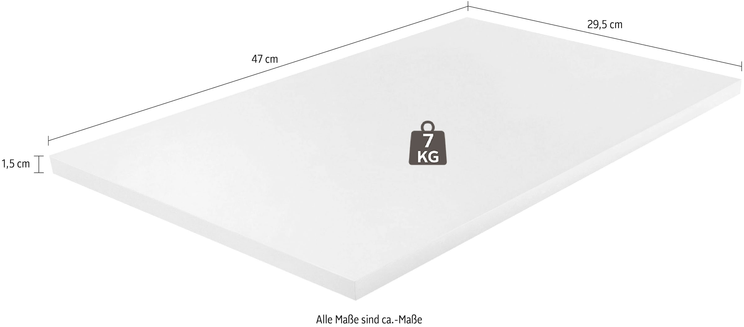 Procontour Einlegeboden »CLARA TOPSELLER!«, (2 St., OTTOs Choice), 1,5 cm Dicke