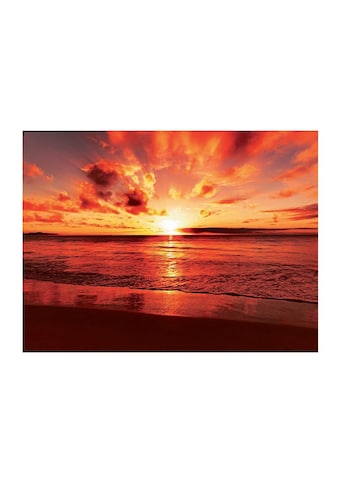 Home affaire Glasbild »Beautiful tropical sunset on the beach«, 80/60 cm kaufen