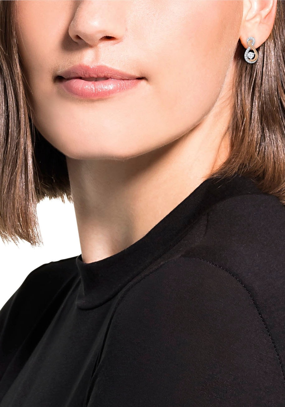 Amor Paar Ohrstecker »Infinity« mit Zirkonia (synth.)